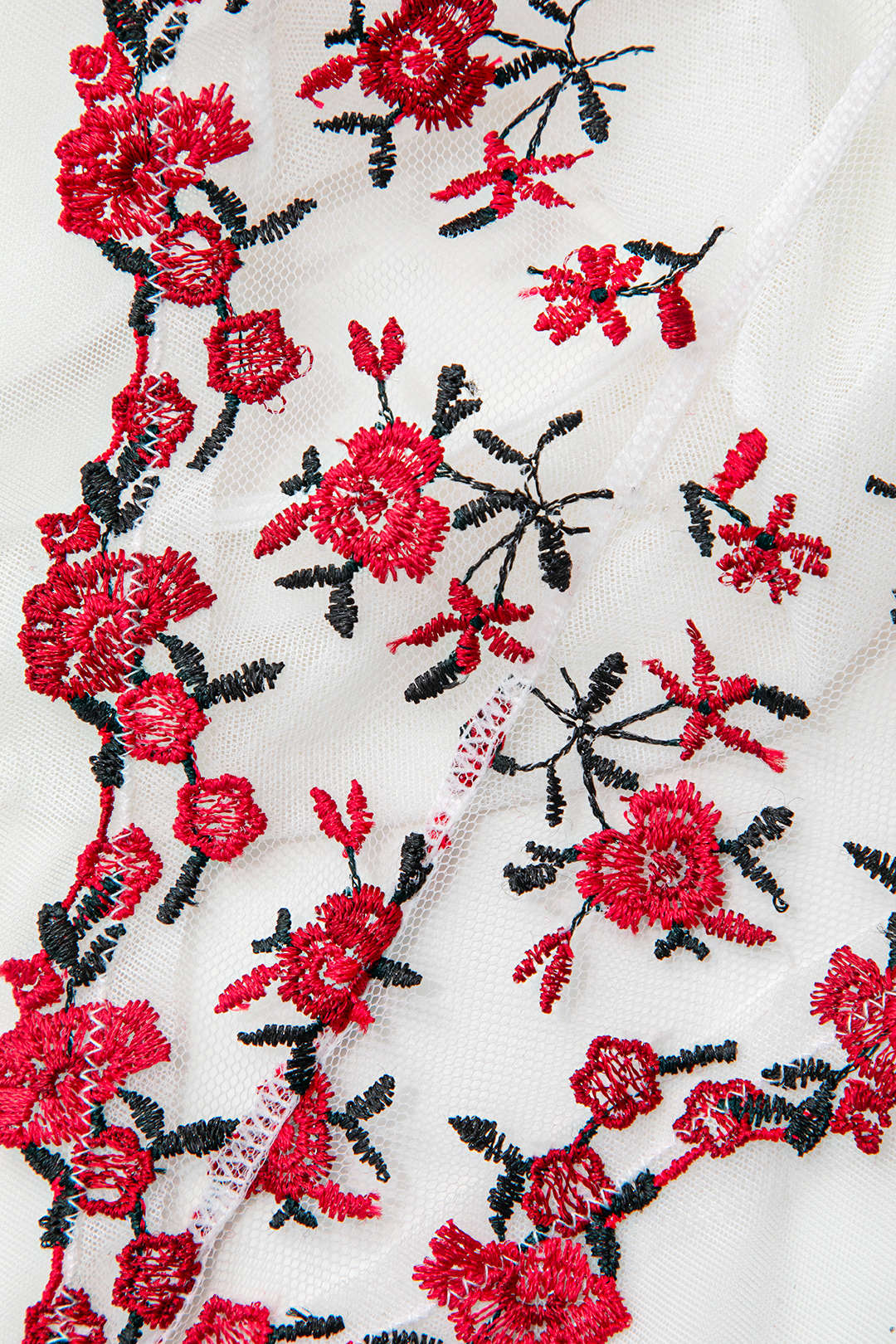 Floral Embroidered Mesh Cami Bodysuit for Y2K Aesthetic and Coquette Style Outfits Floral Embroidered Mesh Cami Bodysuit for Y2K Aesthetic and Coquette Style Outfits