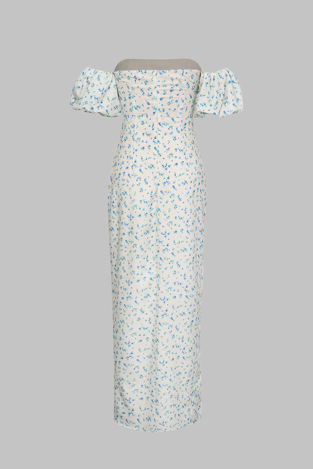 Floral Off-The-Shoulder Slit Midi Dress for Y2K Aesthetic and Coquette Style Floral Off-The-Shoulder Slit Midi Dress for Y2K Aesthetic and Coquette Style