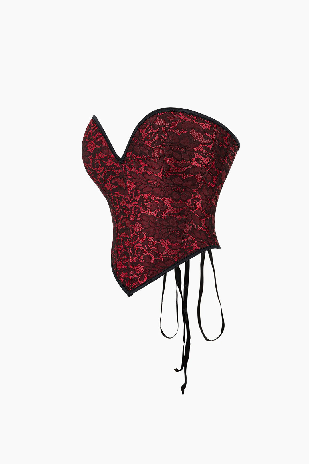 Floral Patterned Braided Eyelet Tie Tube Top - Y2K Aesthetic Cute Crop Top for Stylish Outfits Floral Patterned Braided Eyelet Tie Tube Top - Y2K Aesthetic Cute Crop Top for Stylish Outfits