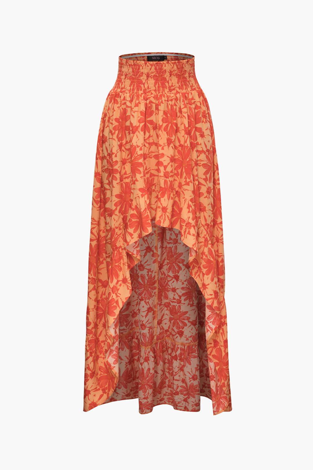 Floral Print Asymmetric High-Waisted Skirt for Y2K Aesthetic and Coquette Style Outfits Floral Print Asymmetric High-Waisted Skirt for Y2K Aesthetic and Coquette Style Outfits