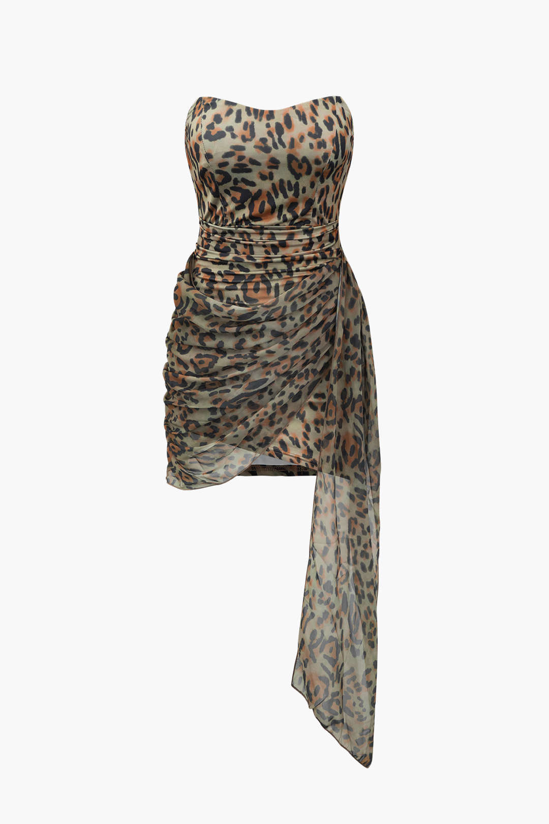 Floral Print Ruched Strapless Mini Dress for Y2K Aesthetic and Coquette Style Floral Print Ruched Strapless Mini Dress for Y2K Aesthetic and Coquette Style