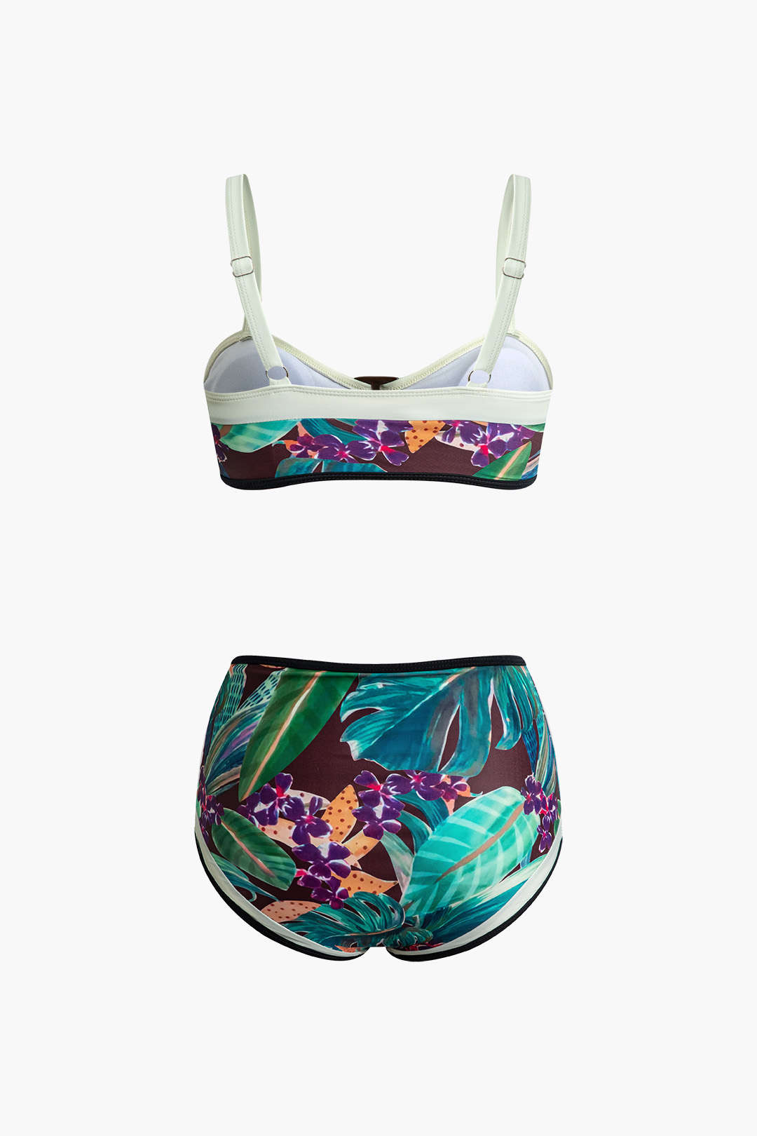 Floral Print Ruffle Mini Skirt and Bikini 3-Piece Set for Y2K Aesthetic Outfits Floral Print Ruffle Mini Skirt and Bikini 3-Piece Set for Y2K Aesthetic Outfits