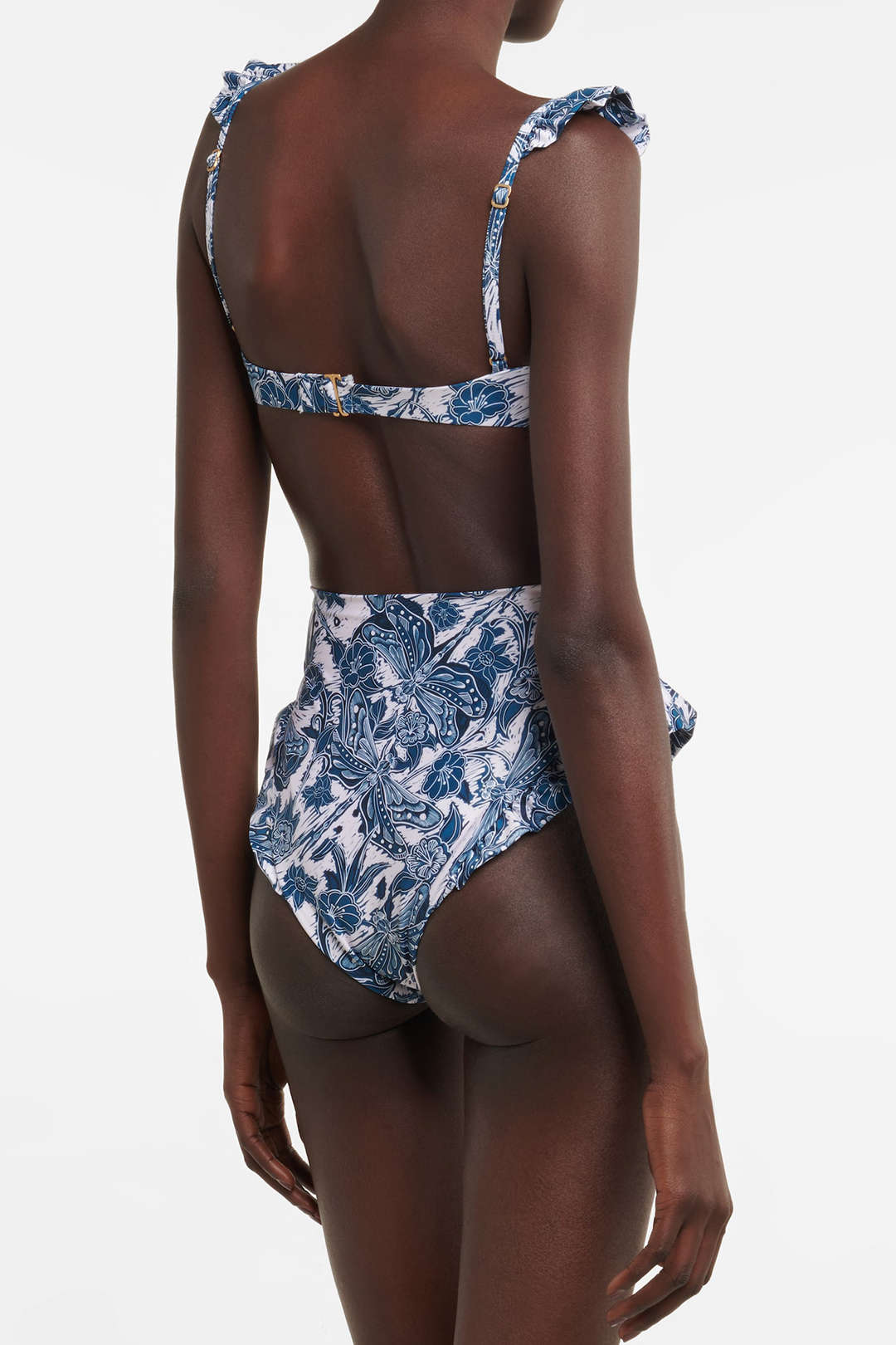 Floral Print Ruffle Y2K Aesthetic 2-Piece Bikini Set for Trendy Summer Vibes Floral Print Ruffle Y2K Aesthetic 2-Piece Bikini Set for Trendy Summer Vibes