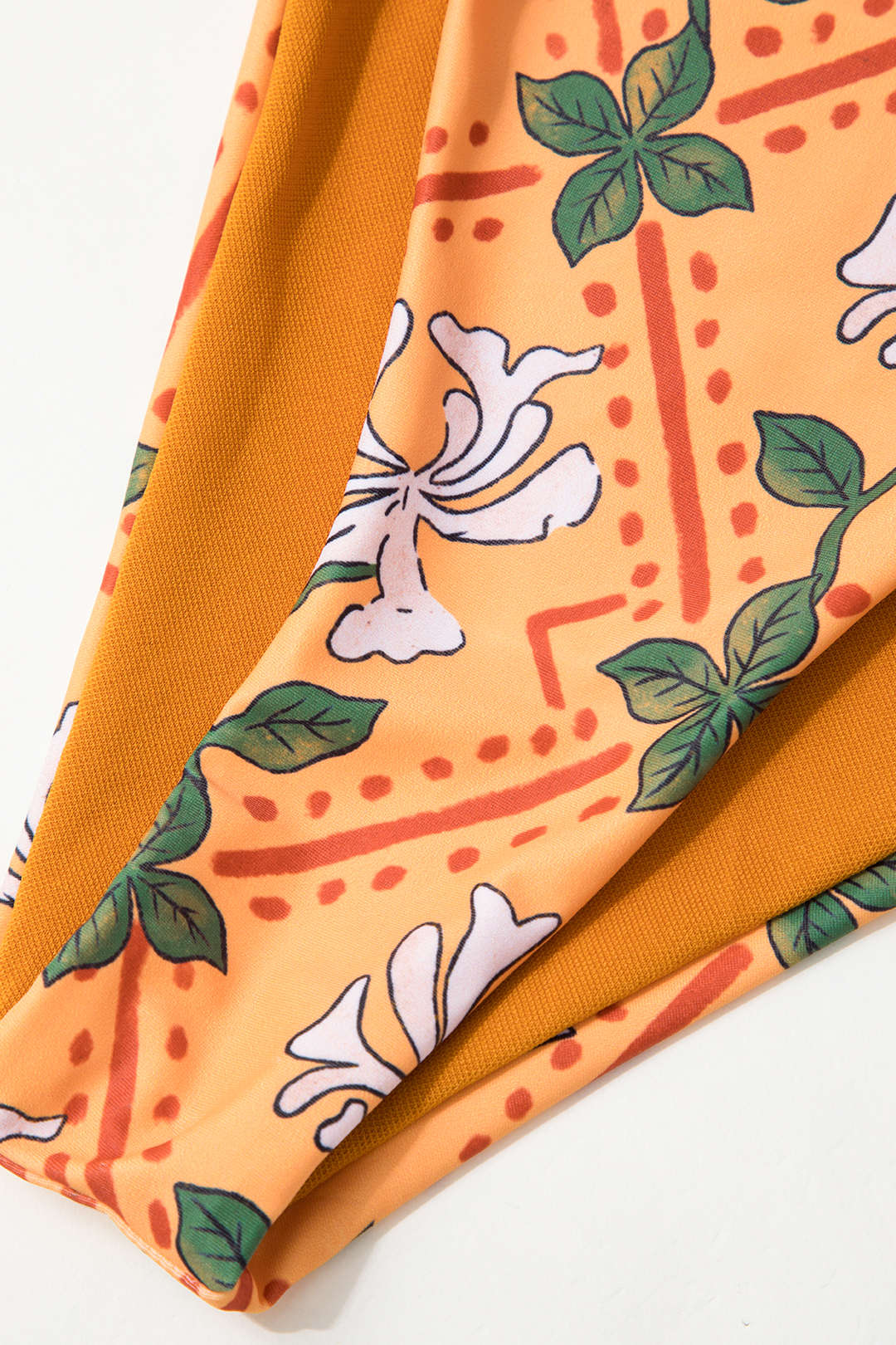 Floral Print Tie Halter Cut-Out Ruched Swimsuit with Wrap Cover-Up Skirt Set for Y2K Aesthetic Floral Print Tie Halter Cut-Out Ruched Swimsuit with Wrap Cover-Up Skirt Set for Y2K Aesthetic