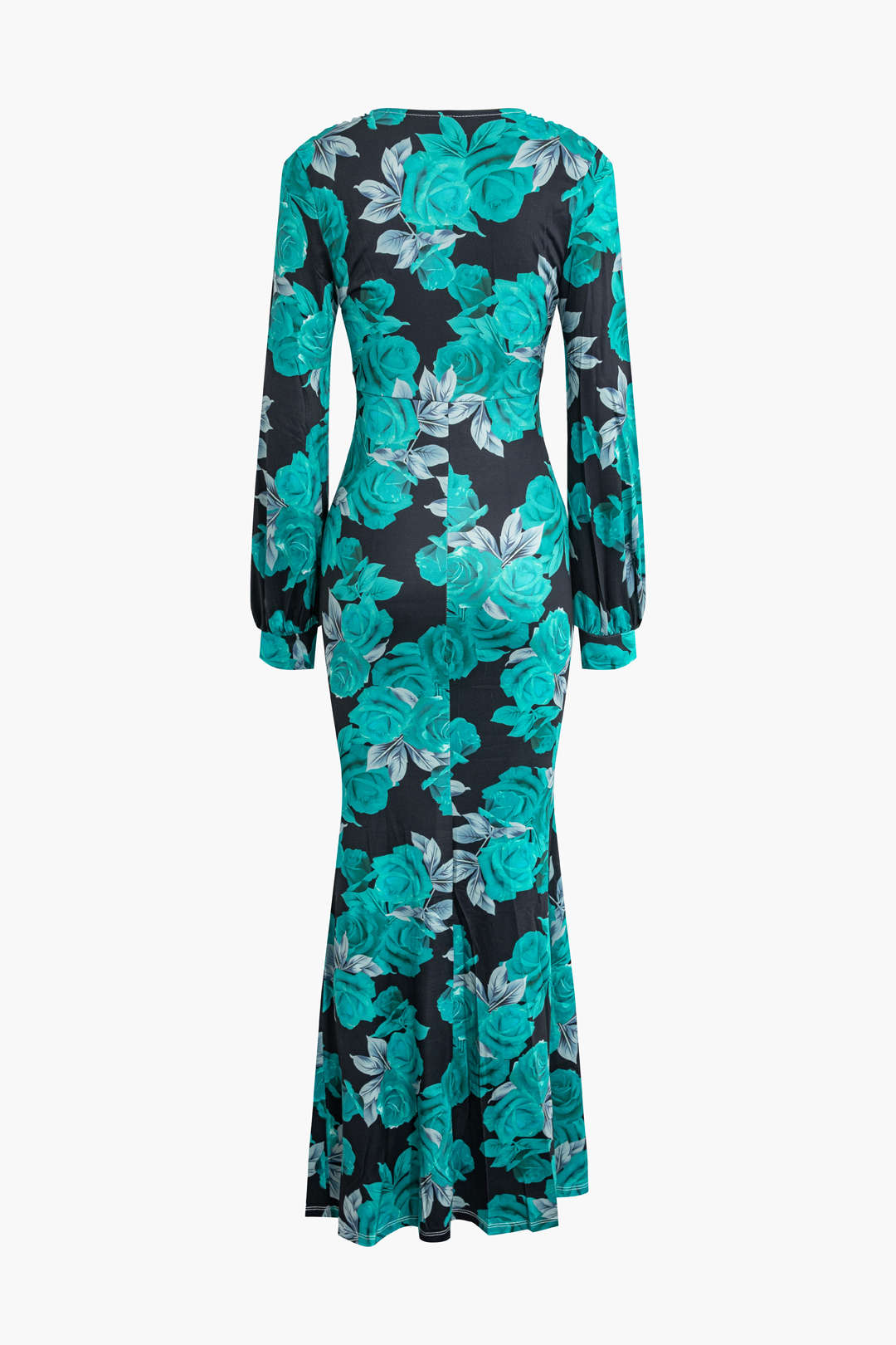 Floral Print V-Neck Ruched Maxi Dress with Slit - Y2K Aesthetic Summer Style Floral Print V-Neck Ruched Maxi Dress with Slit - Y2K Aesthetic Summer Style