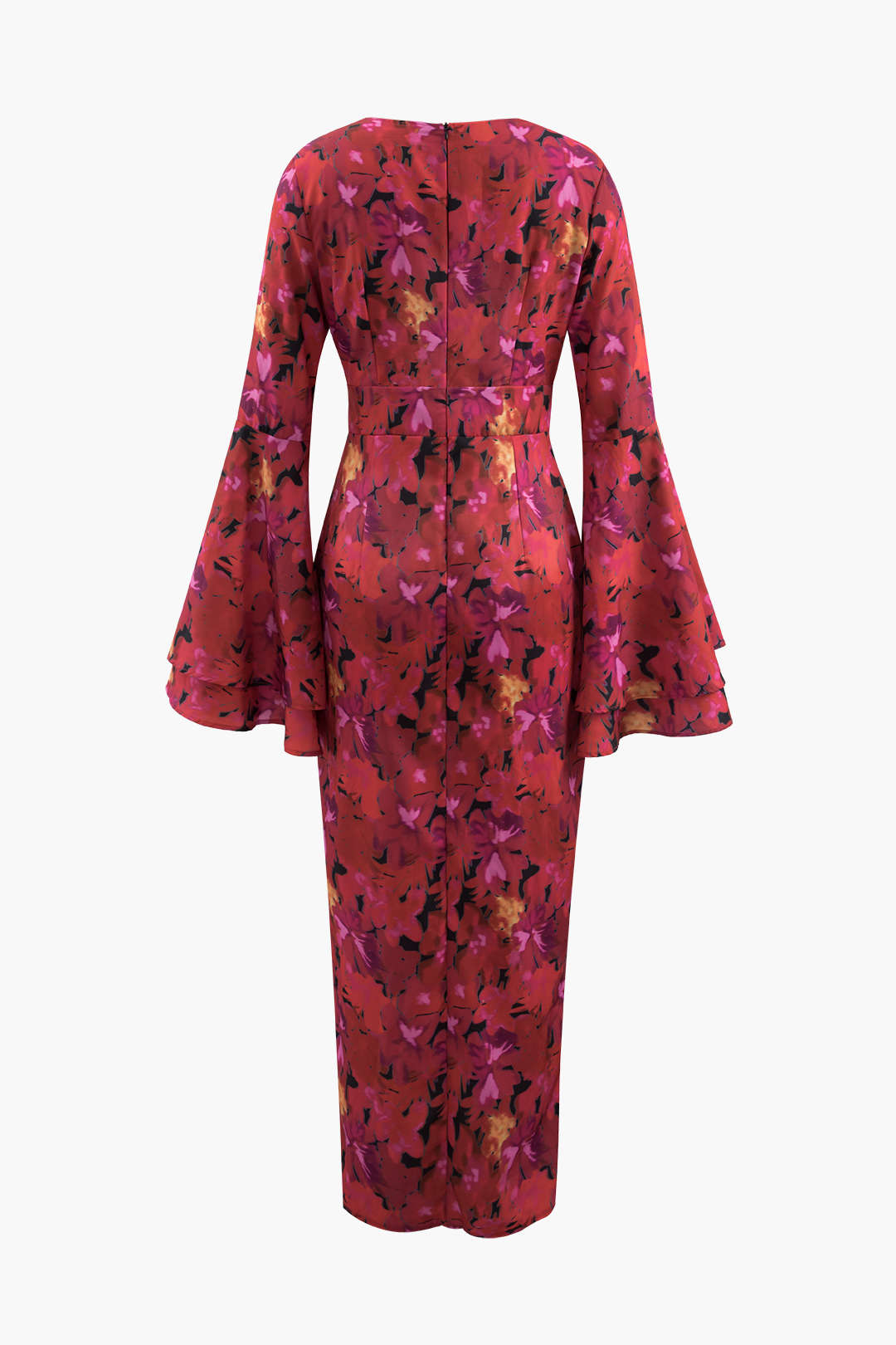 Floral Print V-Neck Slit Maxi Dress for Y2K Aesthetic and Coquette Style Outfits Floral Print V-Neck Slit Maxi Dress for Y2K Aesthetic and Coquette Style Outfits