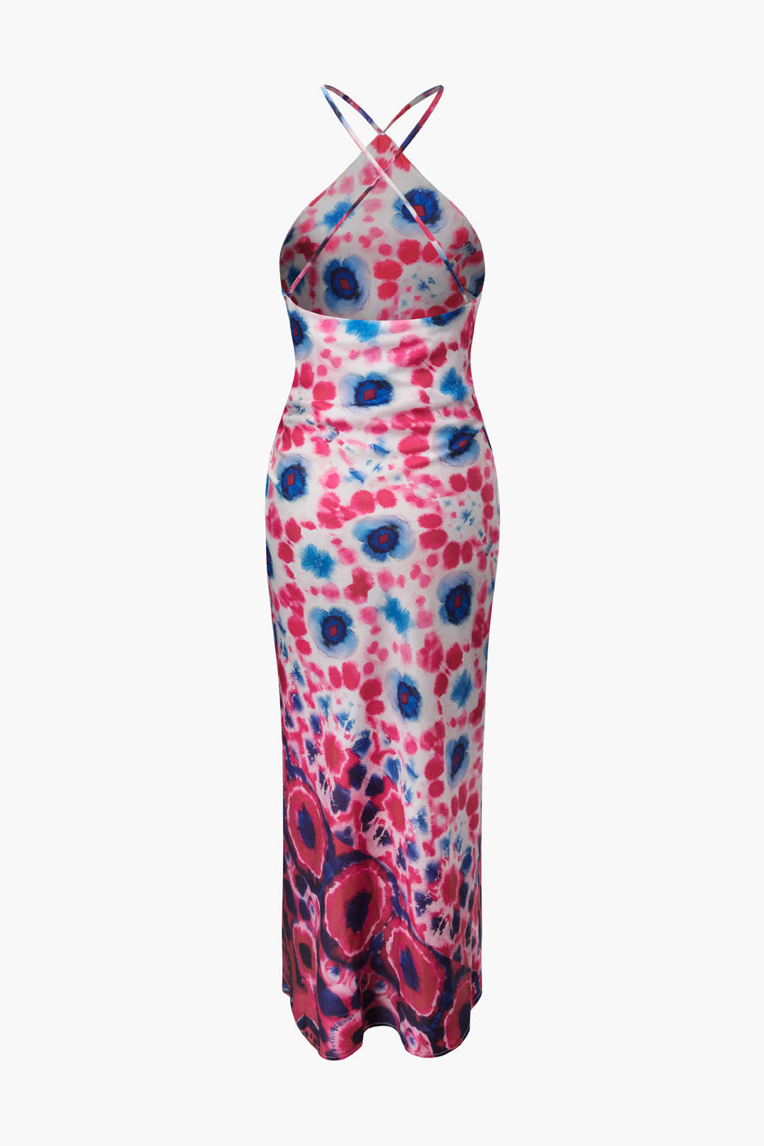 Floral Print Y2K Aesthetic Halter Maxi Dress for Effortless Coquette Style Floral Print Y2K Aesthetic Halter Maxi Dress for Effortless Coquette Style
