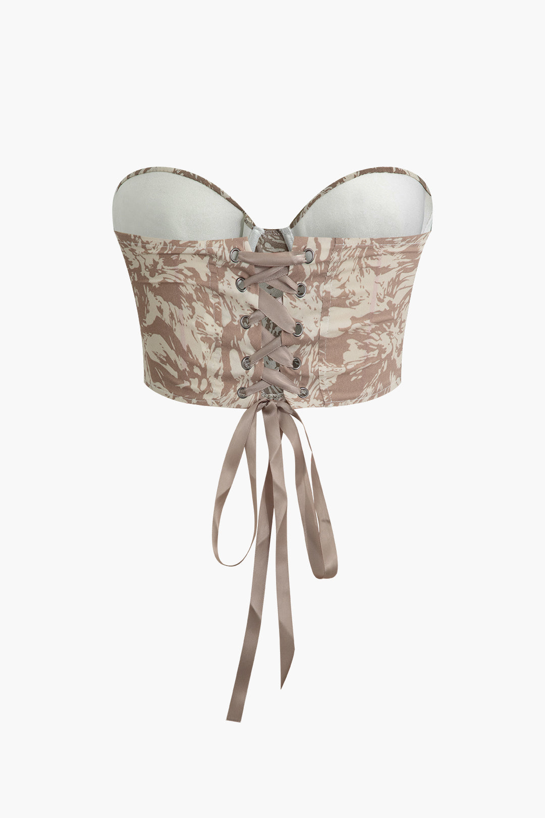 Floral Print Y2K Coquette Aesthetic Braided Tie Bustier Top for Trendy Outfits Floral Print Y2K Coquette Aesthetic Braided Tie Bustier Top for Trendy Outfits