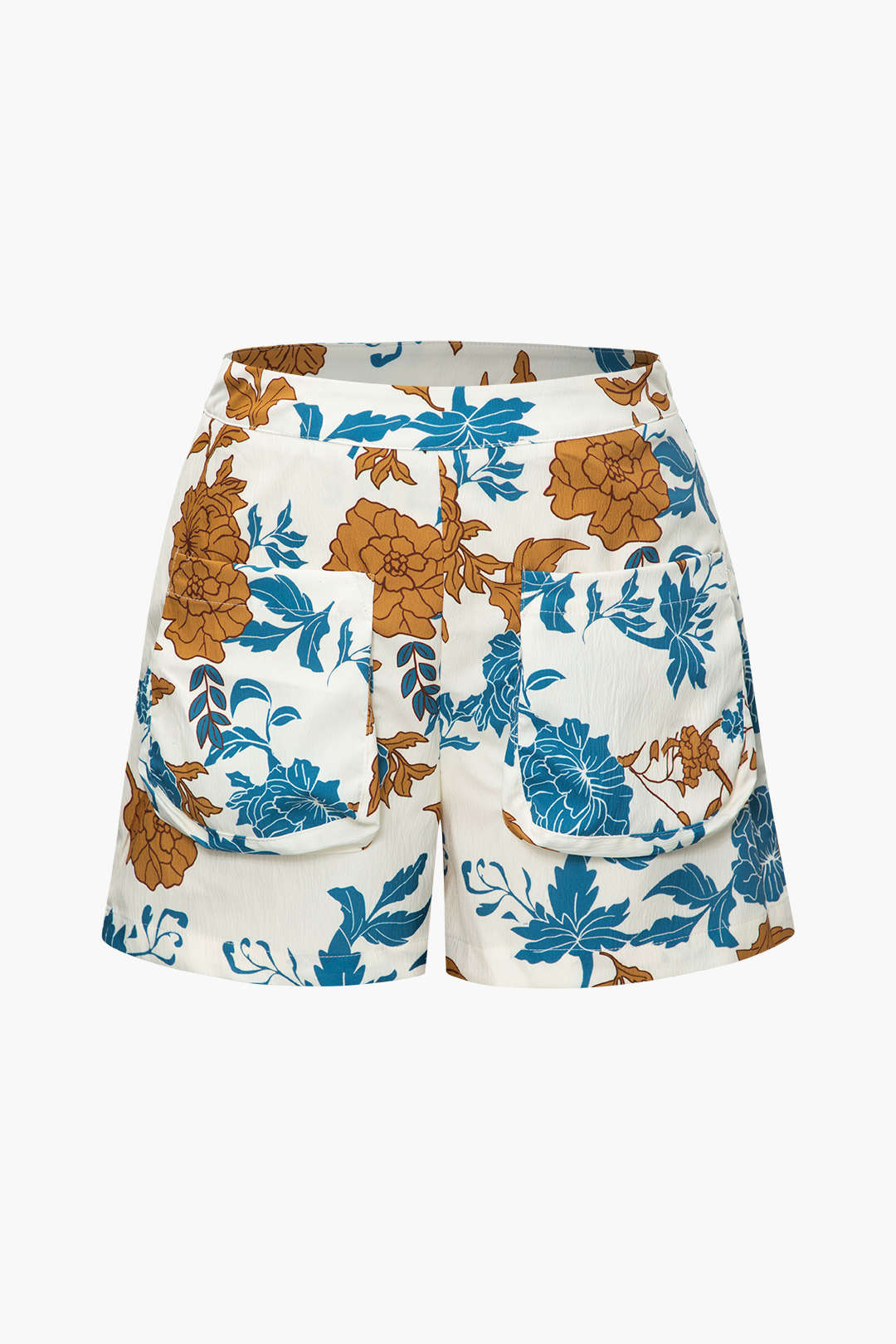 Floral Y2K Bra Top, Pocket Shorts & Shirt 3PC Set for Trendy Aesthetic Outfits Floral Y2K Bra Top, Pocket Shorts & Shirt 3PC Set for Trendy Aesthetic Outfits