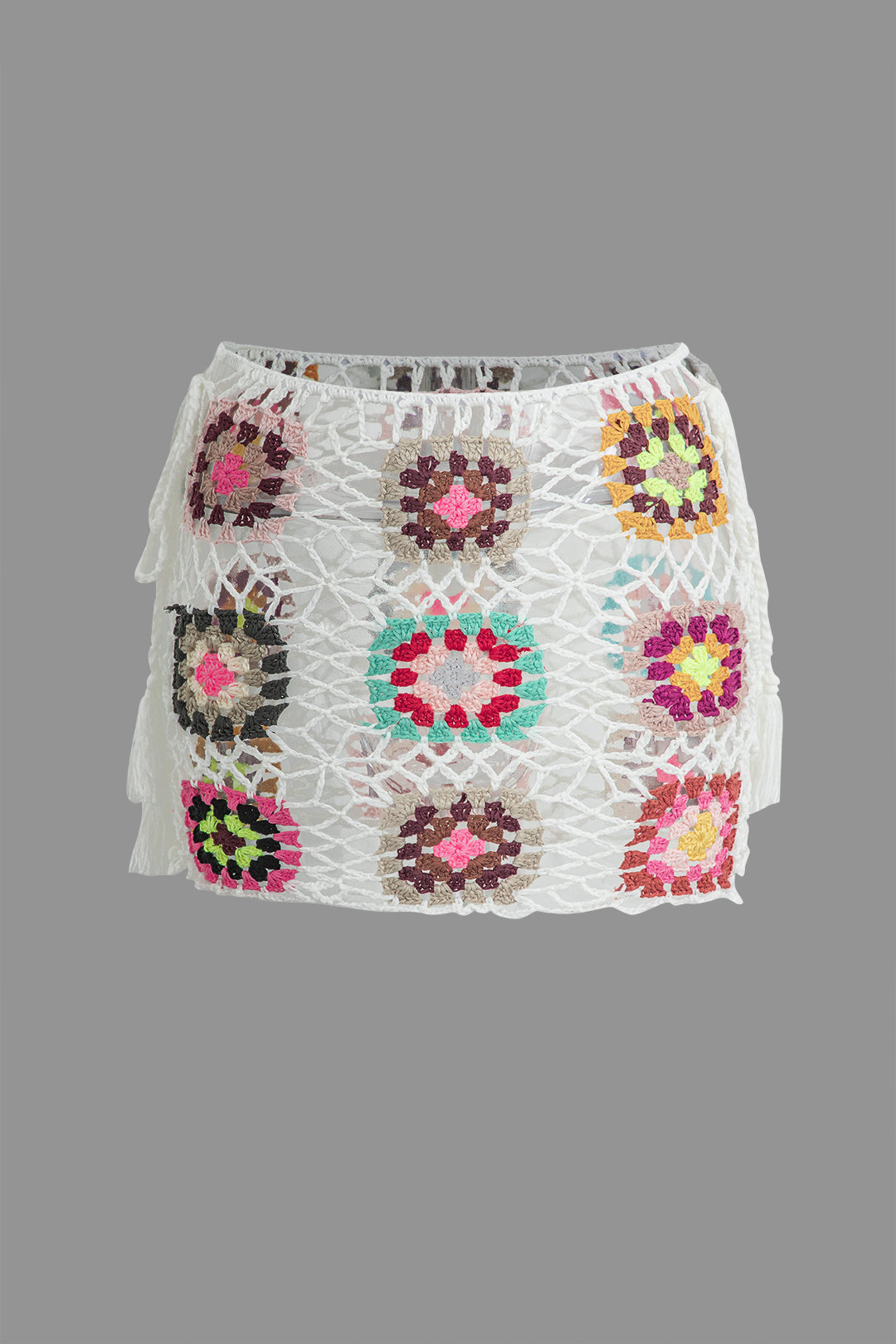 Flower Embroidery Hollow Out Knit Mini Skirt - Y2K Aesthetic Cute Skirt for Stylish Outfits Flower Embroidery Hollow Out Knit Mini Skirt - Y2K Aesthetic Cute Skirt for Stylish Outfits