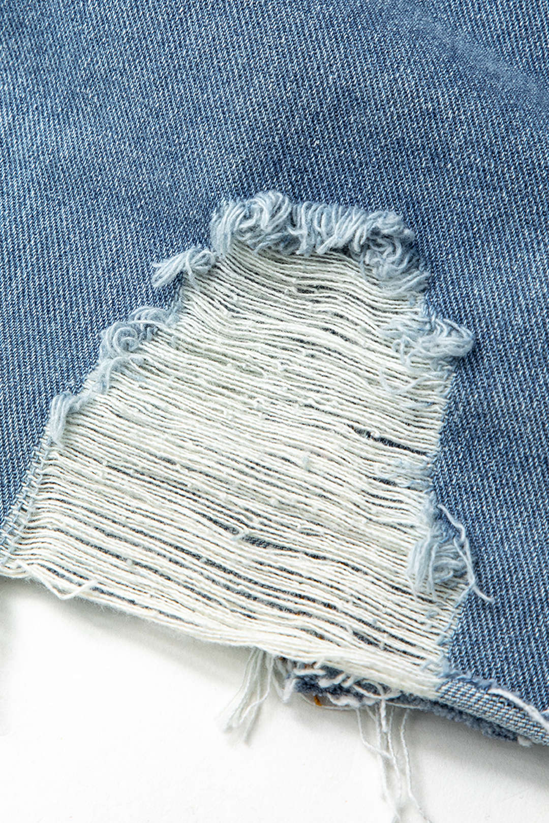 Frayed Button-Up Denim Coat with Flap Pockets for Y2K and Grunge Aesthetic Outfits Frayed Button-Up Denim Coat with Flap Pockets for Y2K and Grunge Aesthetic Outfits