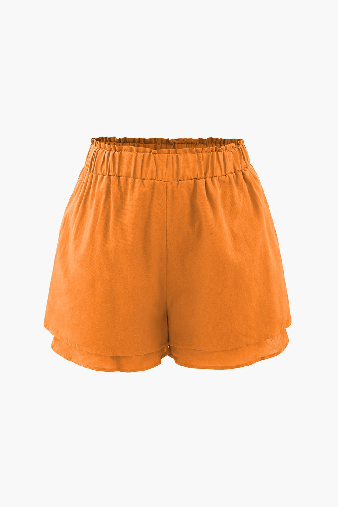 Frill Waist Shorts Set with Chest Pocket - Y2K Aesthetic Cute Outfit for Stylish Looks Frill Waist Shorts Set with Chest Pocket - Y2K Aesthetic Cute Outfit for Stylish Looks