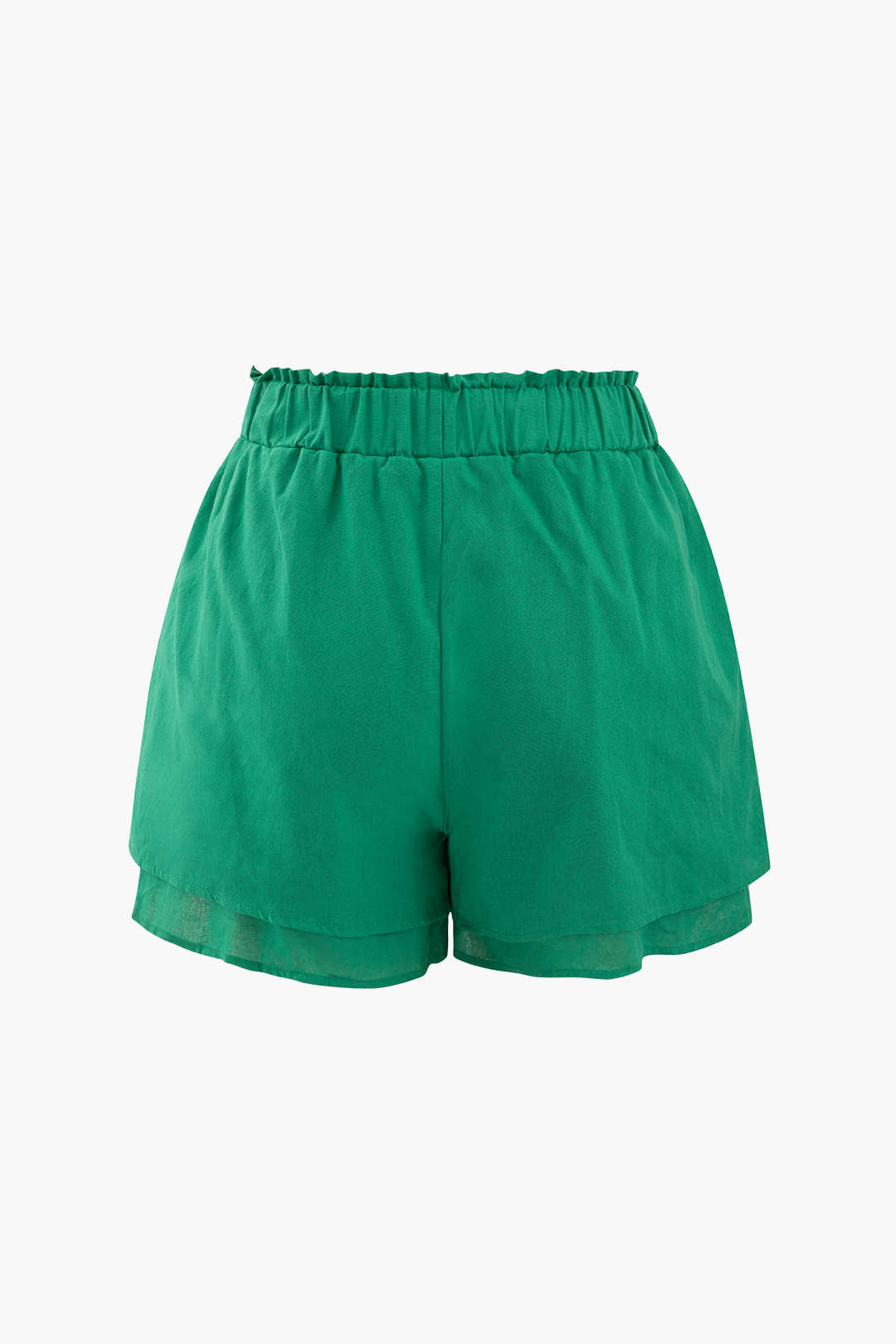 Frill Waist Shorts Set with Chest Pocket - Y2K Aesthetic Cute Outfit for Stylish Looks Frill Waist Shorts Set with Chest Pocket - Y2K Aesthetic Cute Outfit for Stylish Looks