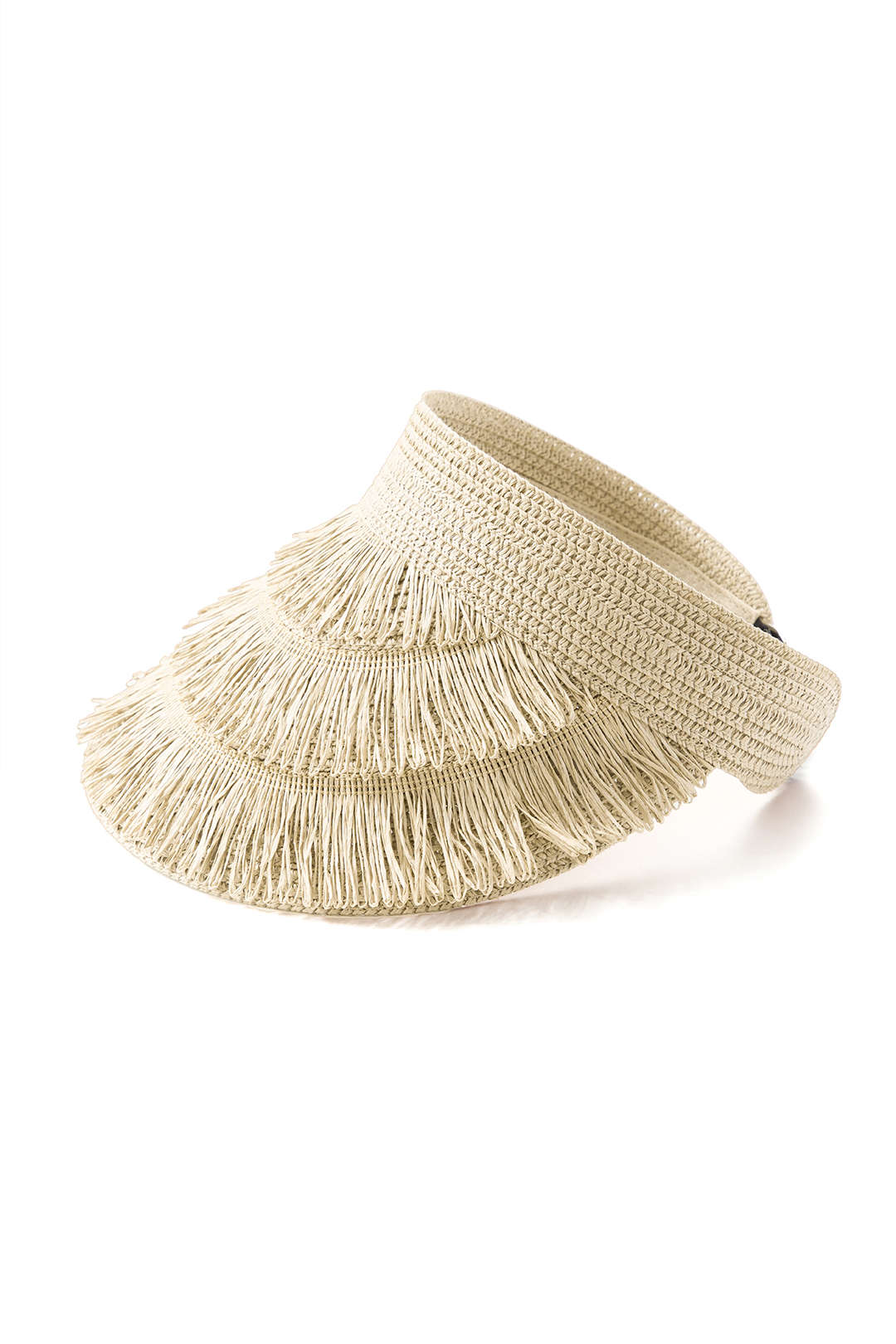 Fringe Brim Straw Visor Hat for Y2K Aesthetic and Coquette Style Outfits Fringe Brim Straw Visor Hat for Y2K Aesthetic and Coquette Style Outfits