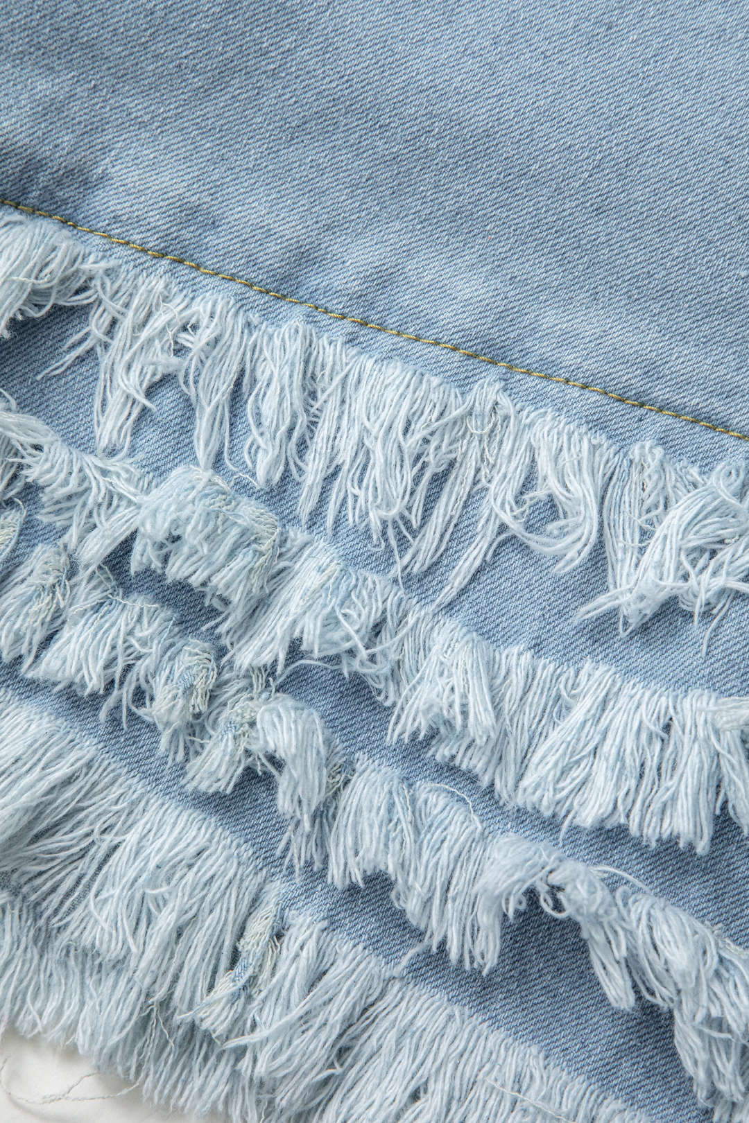 Fringe Hem Denim Shorts - Y2K Style Grunge Aesthetic for Trendy Summer Outfits Fringe Hem Denim Shorts - Y2K Style Grunge Aesthetic for Trendy Summer Outfits