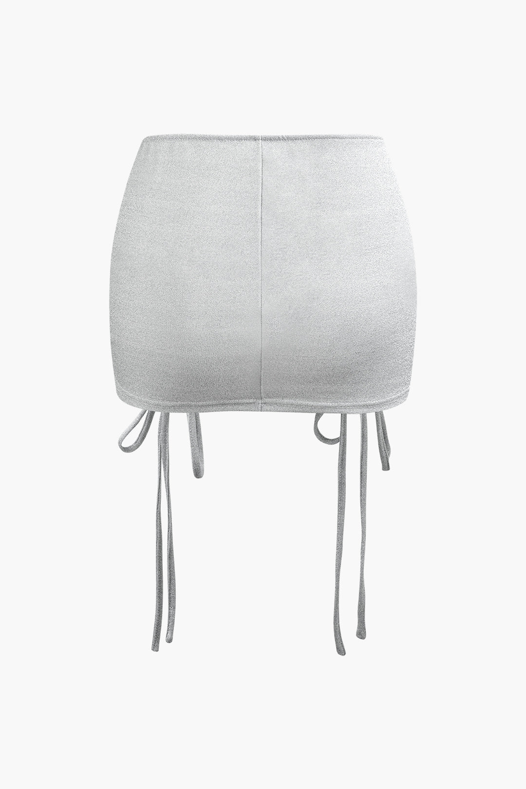 Glitter Ruched Tie Zipper Tube Bodysuit & Mini Skirt Set for Y2K Aesthetic Outfits Glitter Ruched Tie Zipper Tube Bodysuit & Mini Skirt Set for Y2K Aesthetic Outfits