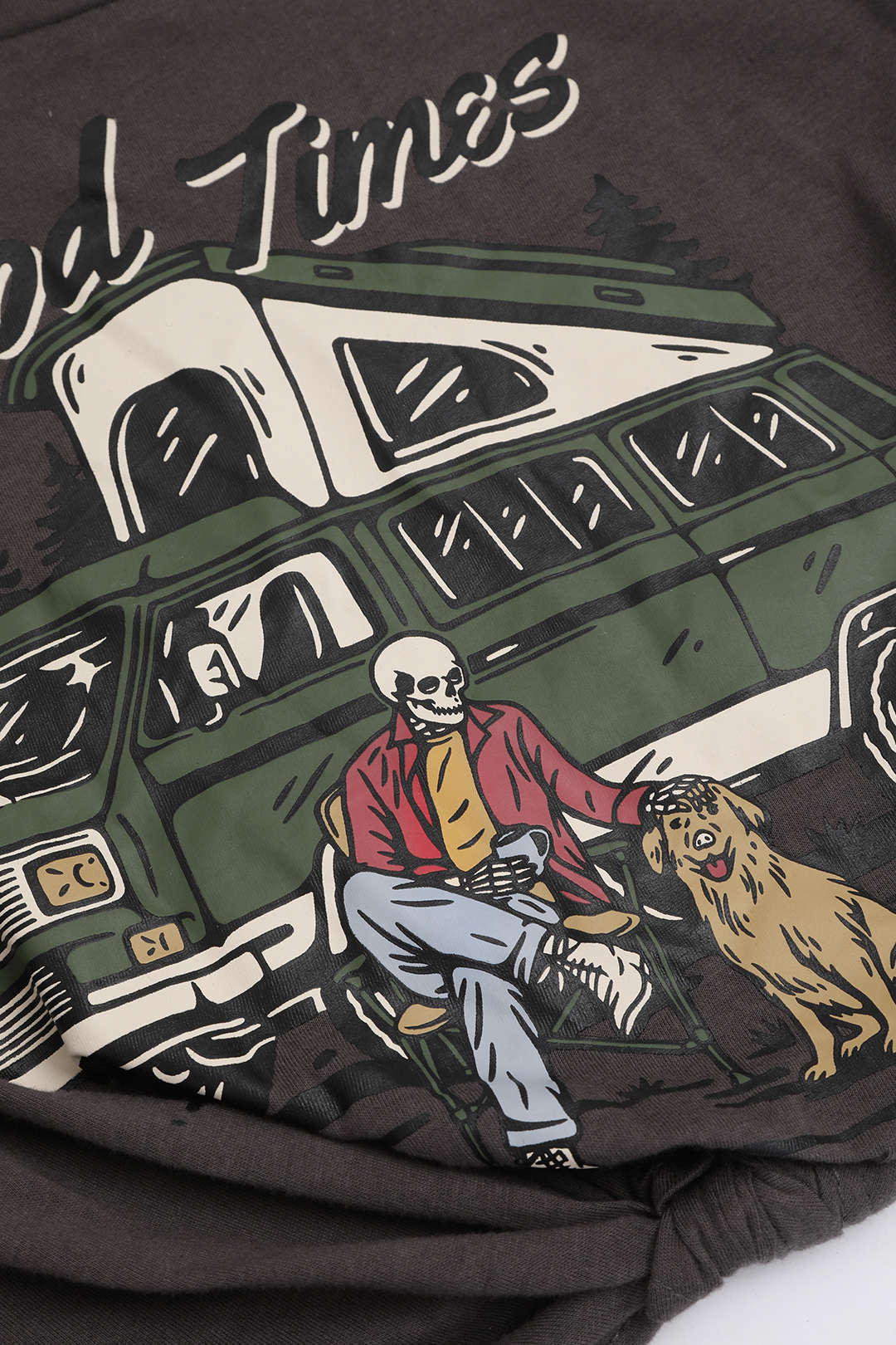 Good Times Y2K Graphic Knot Hem T-Shirt - Trendy Coquette Aesthetic Top Good Times Y2K Graphic Knot Hem T-Shirt - Trendy Coquette Aesthetic Top