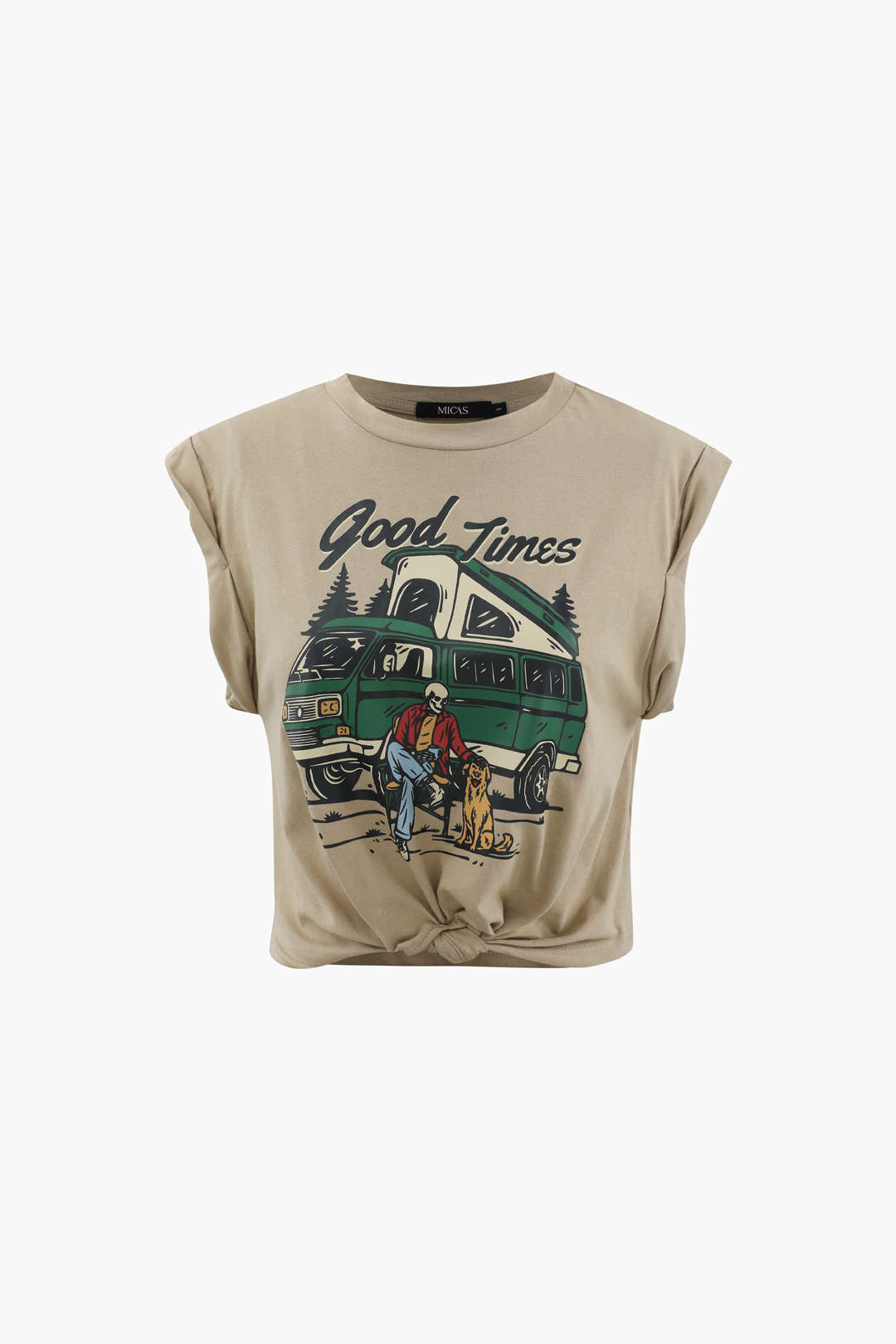 Good Times Y2K Graphic Knot Hem T-Shirt - Trendy Coquette Aesthetic Top Good Times Y2K Graphic Knot Hem T-Shirt - Trendy Coquette Aesthetic Top