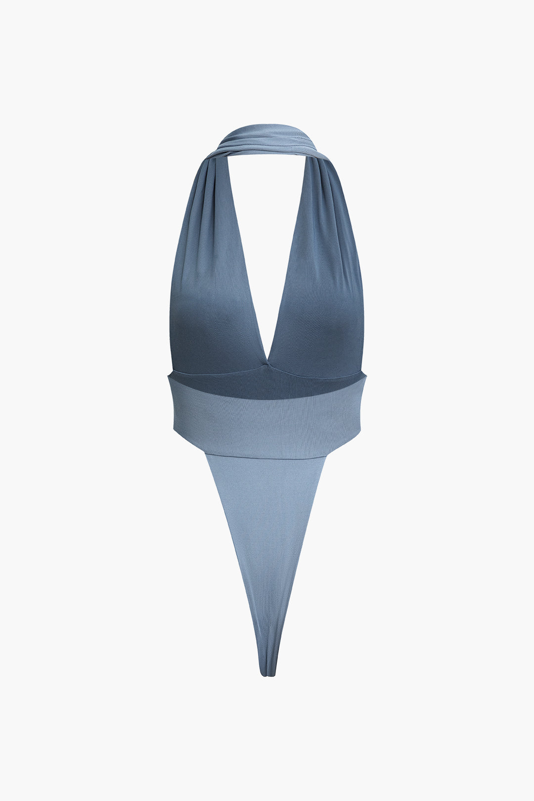 Halter Backless V-Neck Bodysuit with Knot Ruched Skirt Set for Y2K Aesthetic Outfits Halter Backless V-Neck Bodysuit with Knot Ruched Skirt Set for Y2K Aesthetic Outfits