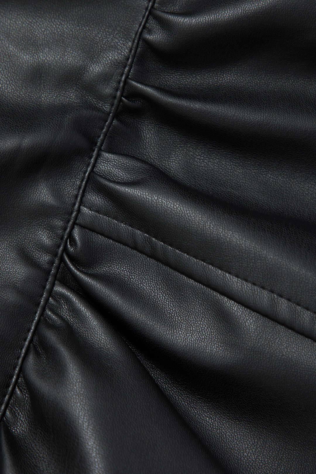 High Waist Faux Leather Ruched Mini Skirt - Y2K Aesthetic Grunge Style Fashion Statement High Waist Faux Leather Ruched Mini Skirt - Y2K Aesthetic Grunge Style Fashion Statement