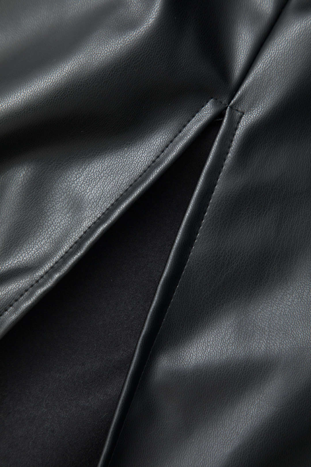 High Waist Faux Leather Ruched Slit Skirt for Y2K Aesthetic and Grunge Style Outfits High Waist Faux Leather Ruched Slit Skirt for Y2K Aesthetic and Grunge Style Outfits