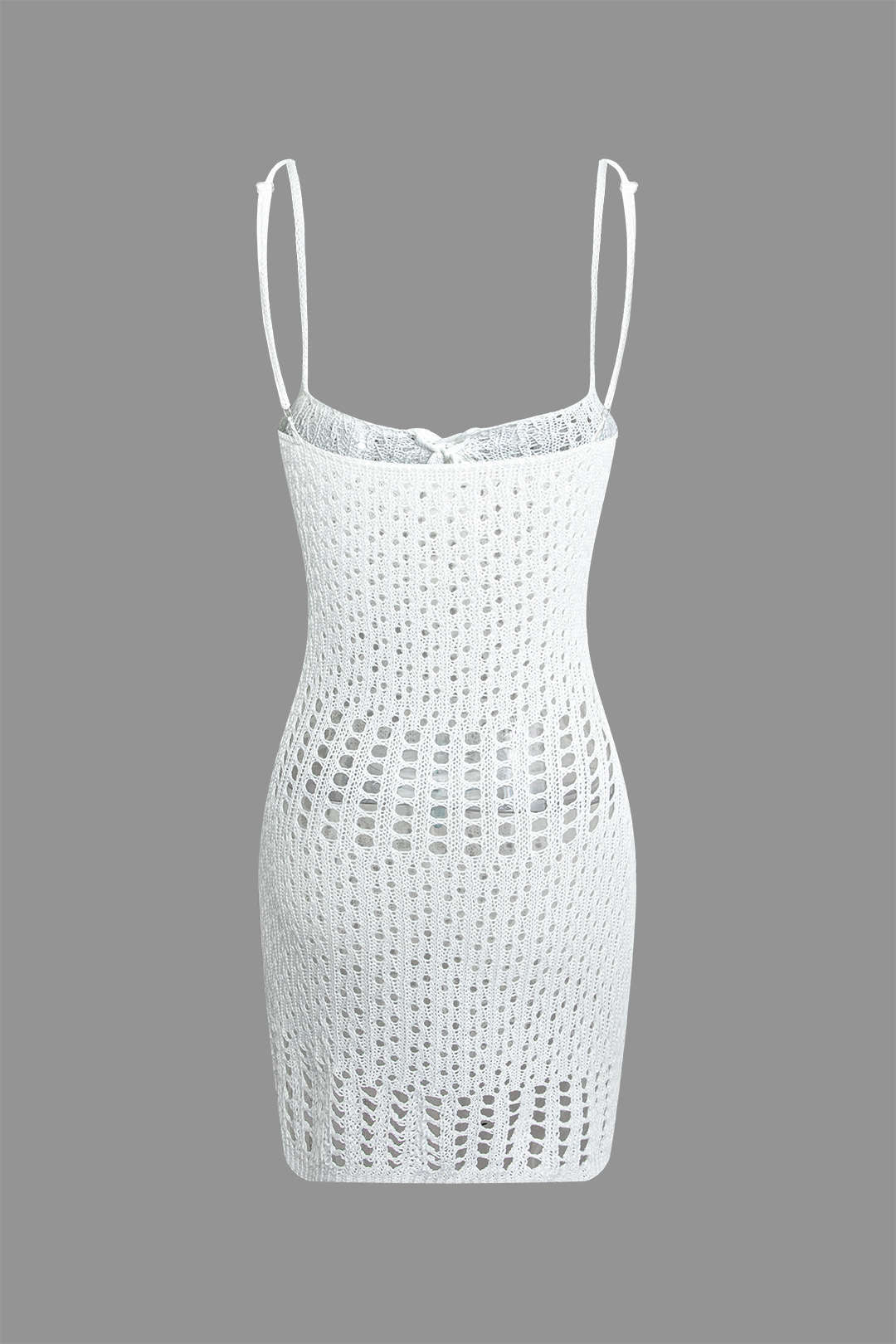 Hollow Out Braided Tie Cover Up for Y2K Fashion Lovers - Trendy Aesthetic Swimwear Hollow Out Braided Tie Cover Up for Y2K Fashion Lovers - Trendy Aesthetic Swimwear