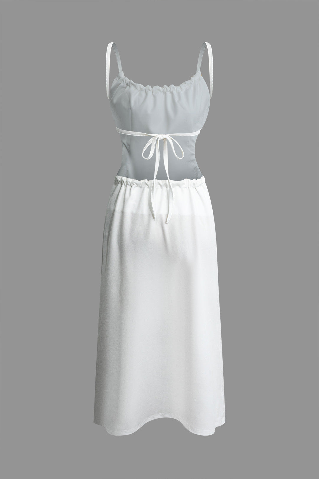 Knot Tie Backless Slip Midi Dress - Y2K Aesthetic Fashion for Effortless Style Knot Tie Backless Slip Midi Dress - Y2K Aesthetic Fashion for Effortless Style