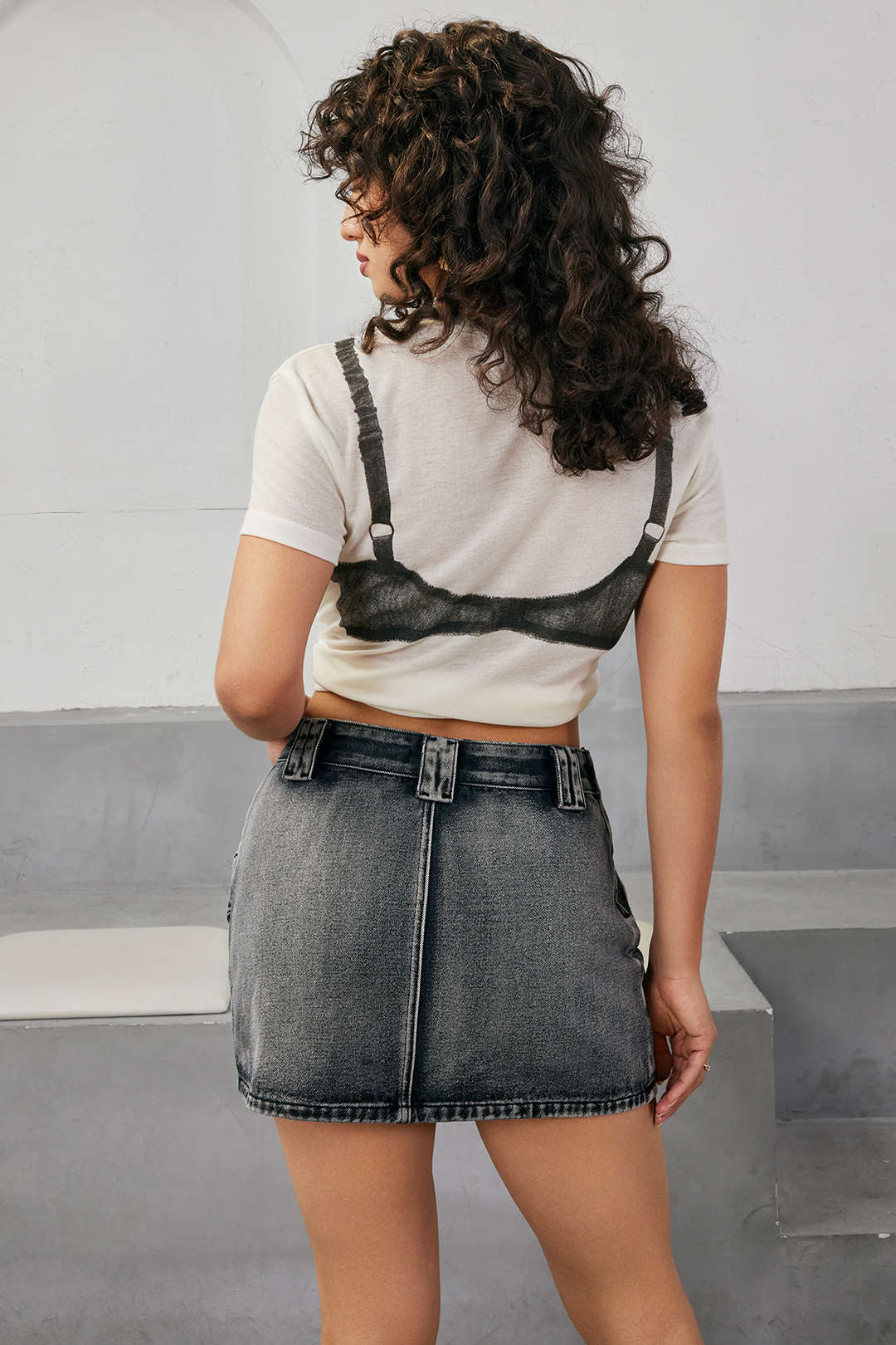 Lace Bikini Print Y2K Aesthetic Round Neck Short Sleeve T-Shirt for Trendy Outfits Lace Bikini Print Y2K Aesthetic Round Neck Short Sleeve T-Shirt for Trendy Outfits