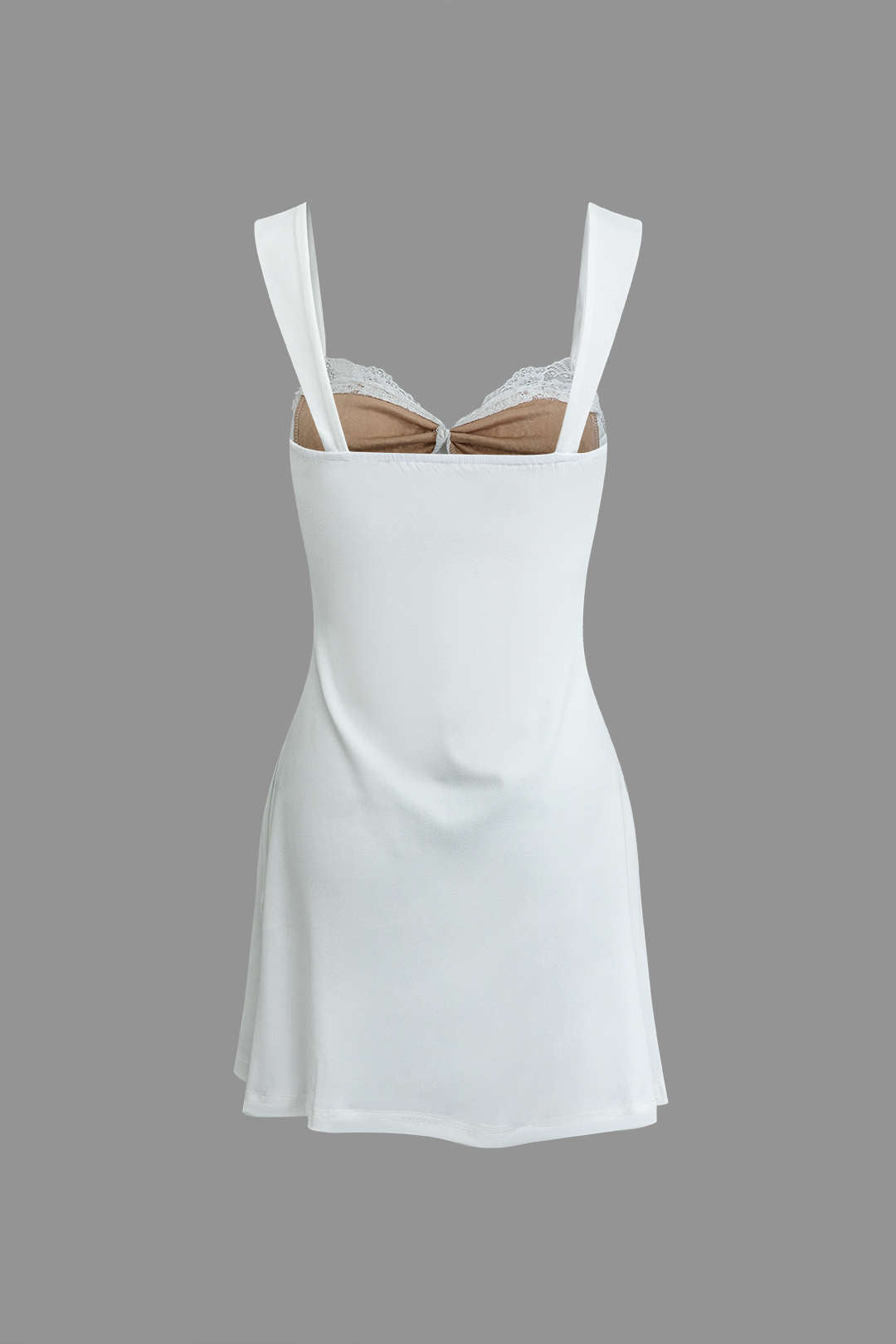 Lace Bust Tie Sleeveless Mini Dress - Y2K Aesthetic Cute Dress for Coquette Style Outfits Lace Bust Tie Sleeveless Mini Dress - Y2K Aesthetic Cute Dress for Coquette Style Outfits