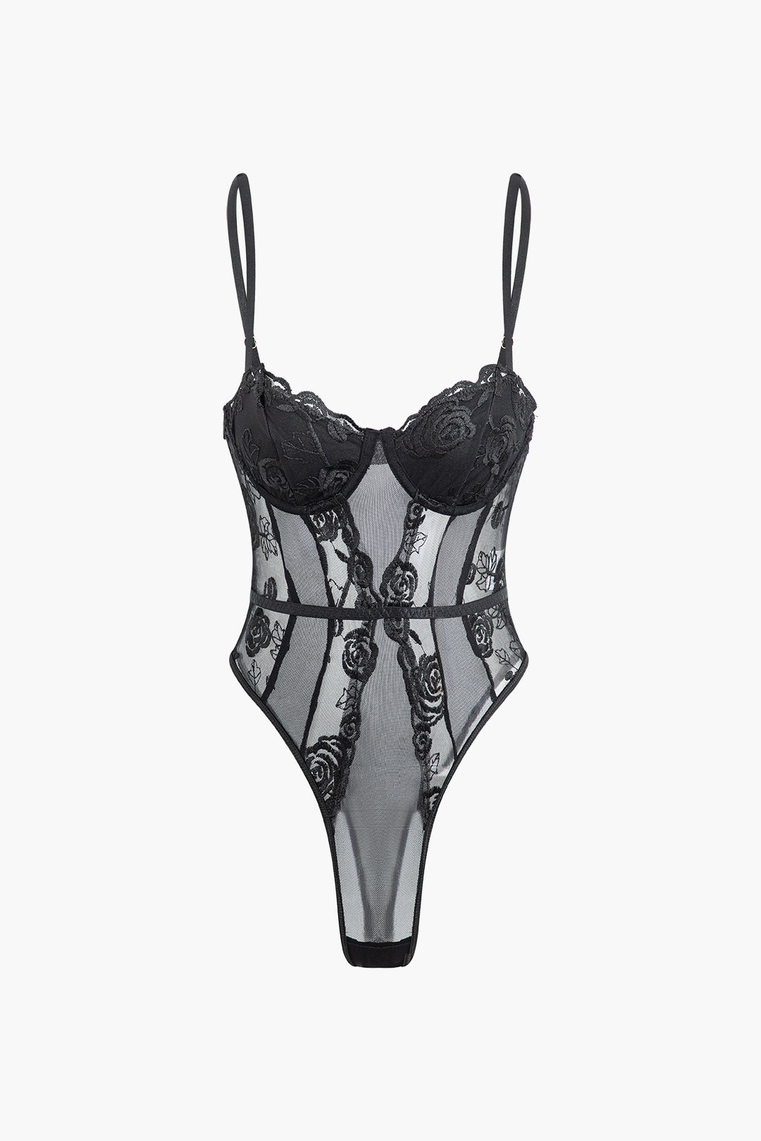 Lace Bustier Bodysuit for Y2K Fashion Lovers - Coquette Aesthetic & Grunge Style