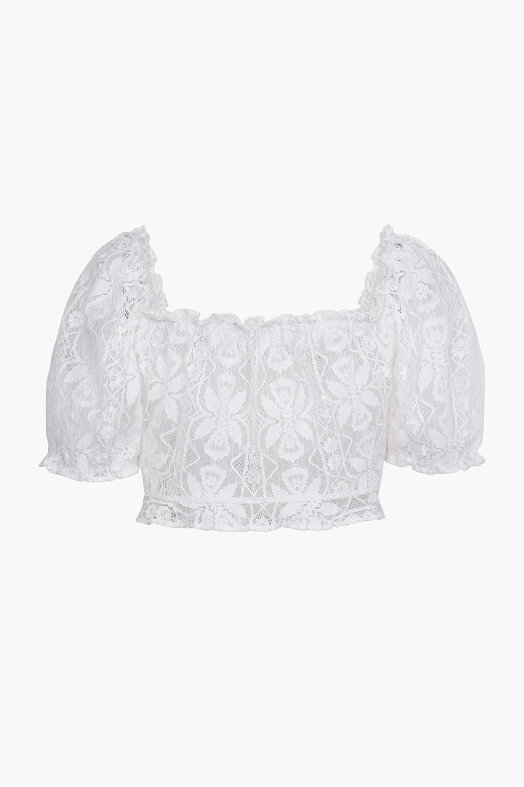 Lace Square Neck Button-Down Top - Y2K Fashion Essential for Coquette Aesthetic Outfits Lace Square Neck Button-Down Top - Y2K Fashion Essential for Coquette Aesthetic Outfits