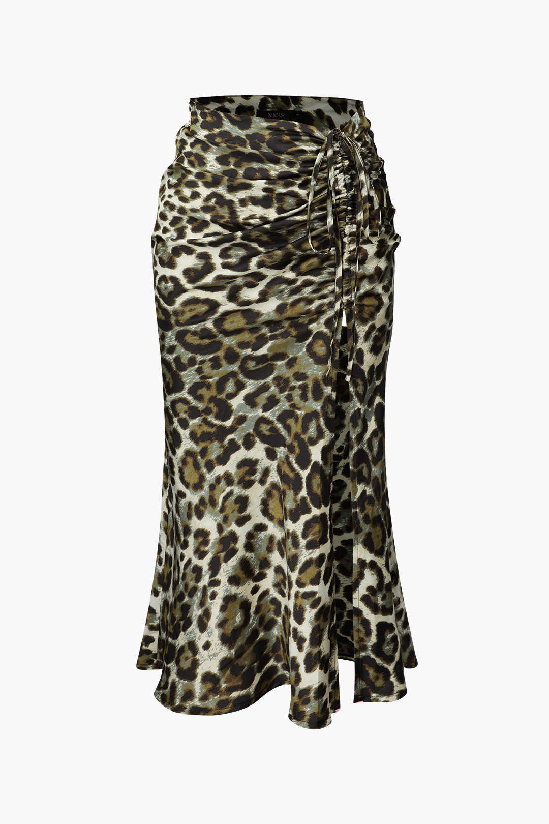 Leopard Print Drawstring Slit Skirt - Y2K Aesthetic Fashion for Trendy Outfits Leopard Print Drawstring Slit Skirt - Y2K Aesthetic Fashion for Trendy Outfits