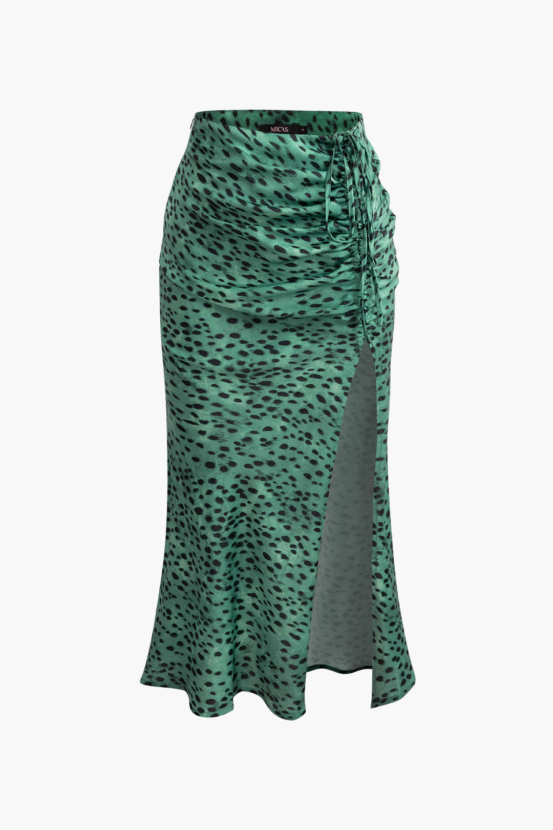 Leopard Print Drawstring Slit Skirt - Y2K Aesthetic Fashion for Trendy Outfits Leopard Print Drawstring Slit Skirt - Y2K Aesthetic Fashion for Trendy Outfits