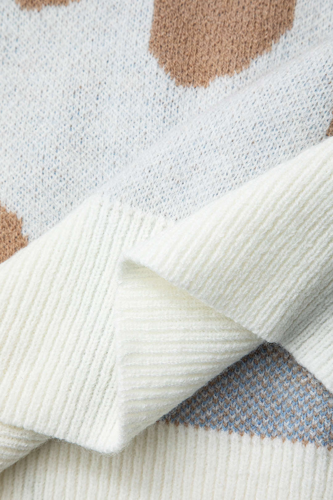 Leopard Print Mock Neck Ribbed Sweater - Y2K Aesthetic Cozy Top for Chic Outfits Leopard Print Mock Neck Ribbed Sweater - Y2K Aesthetic Cozy Top for Chic Outfits