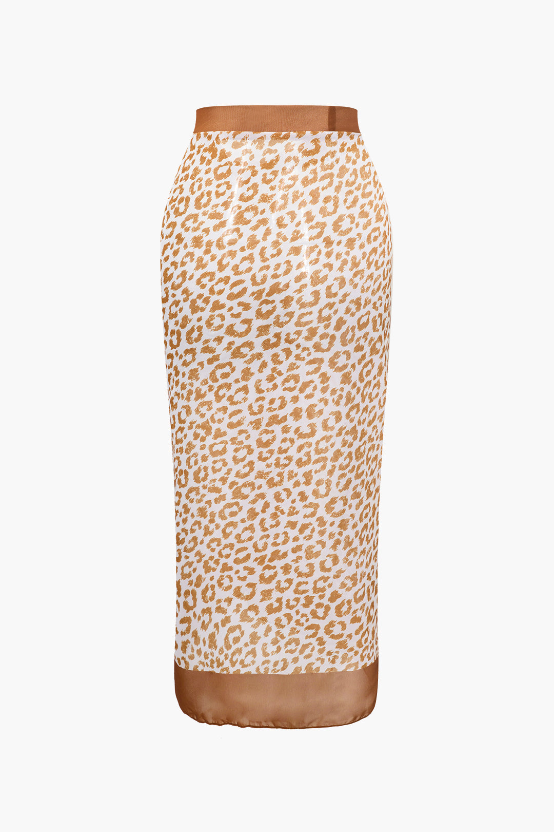 Leopard Print Wrap Tie Swimsuit with Knot Side Cover-Up Skirt Set for Y2K Aesthetic Leopard Print Wrap Tie Swimsuit with Knot Side Cover-Up Skirt Set for Y2K Aesthetic