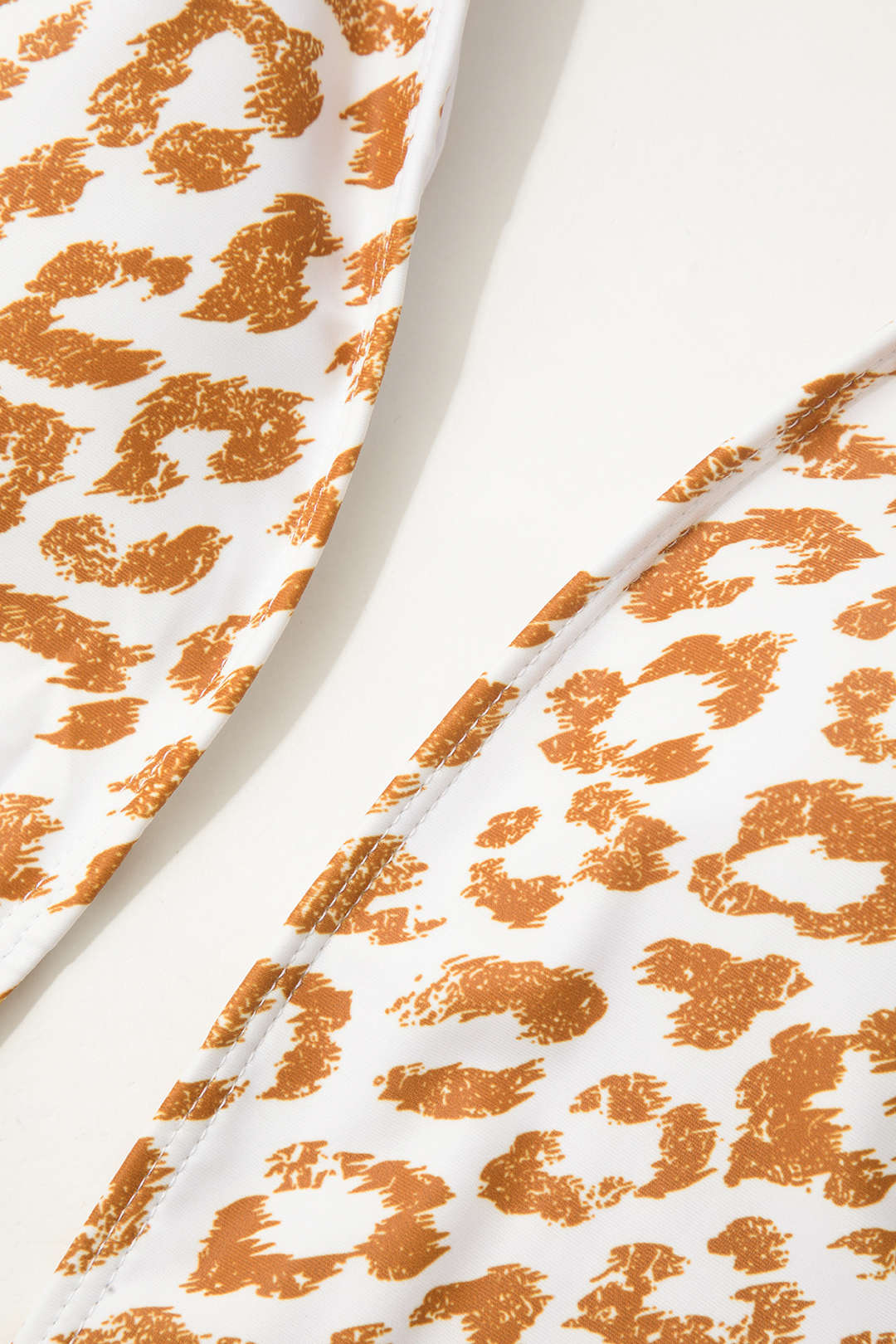 Leopard Print Wrap Tie Swimsuit with Knot Side Cover-Up Skirt Set for Y2K Aesthetic Leopard Print Wrap Tie Swimsuit with Knot Side Cover-Up Skirt Set for Y2K Aesthetic