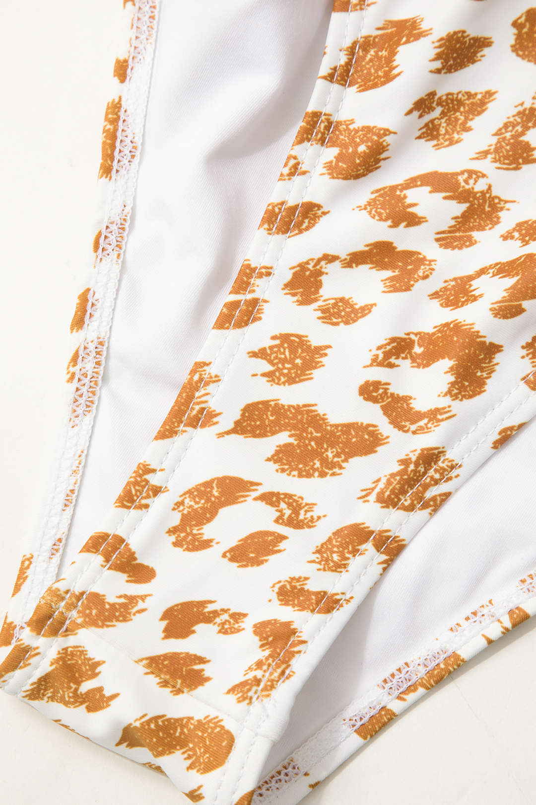 Leopard Print Wrap Tie Swimsuit with Knot Side Cover-Up Skirt Set for Y2K Aesthetic Leopard Print Wrap Tie Swimsuit with Knot Side Cover-Up Skirt Set for Y2K Aesthetic