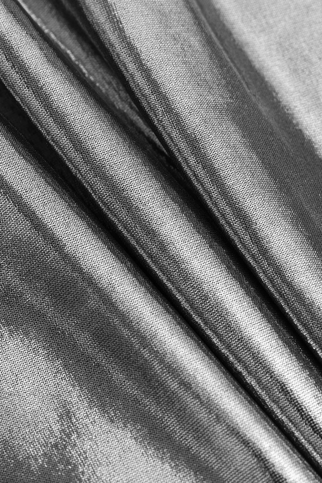 Metallic Asymmetric Hem Sleeveless Midi Dress for Y2K Aesthetic and Coquette Style Metallic Asymmetric Hem Sleeveless Midi Dress for Y2K Aesthetic and Coquette Style