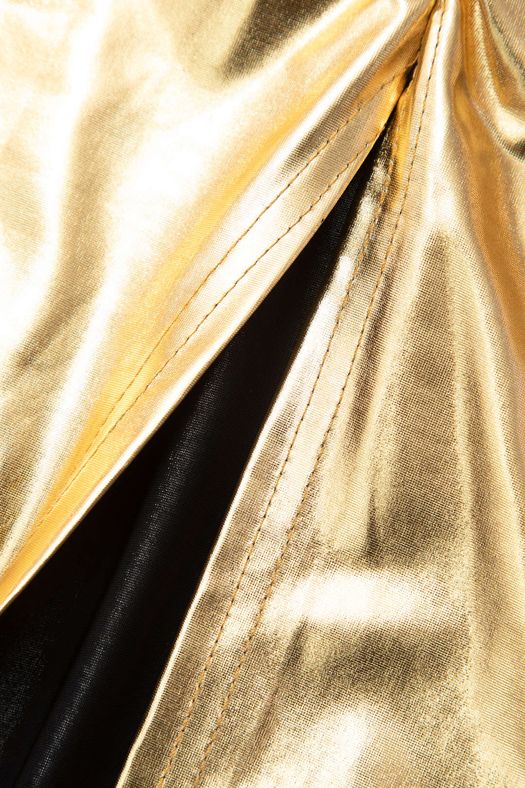 Metallic Backless Ruched Slit Long Sleeve Maxi Dress for Y2K Aesthetic Nights Metallic Backless Ruched Slit Long Sleeve Maxi Dress for Y2K Aesthetic Nights