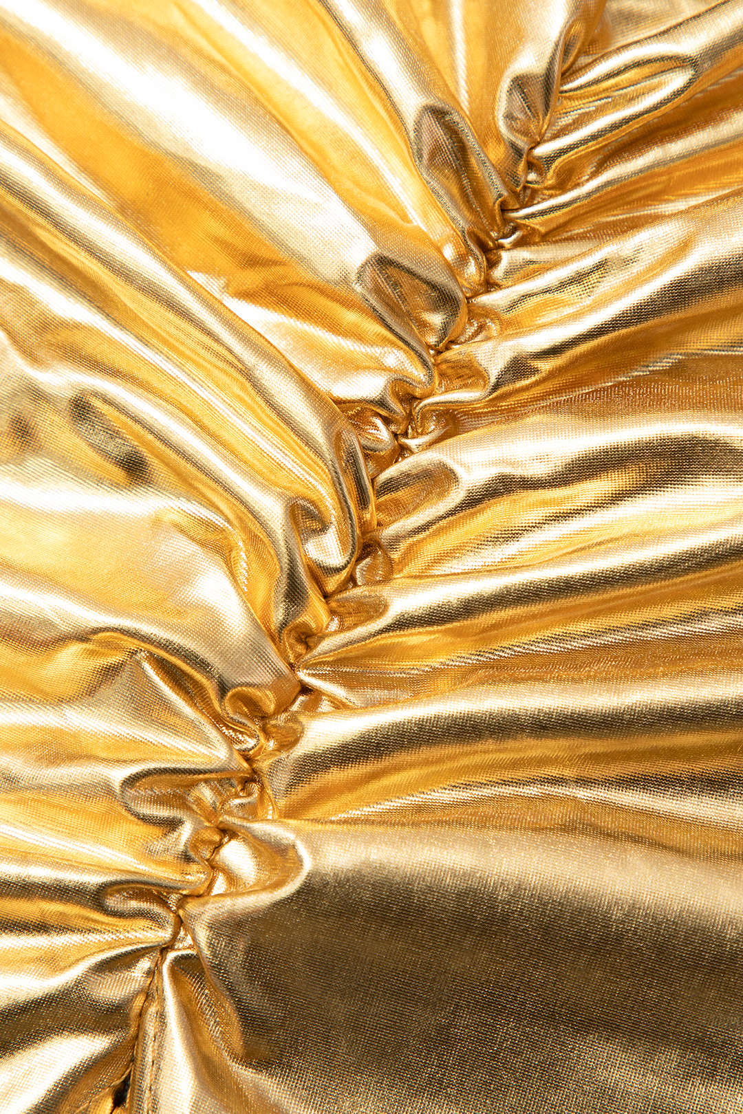 Metallic Backless Ruched Slit Long Sleeve Maxi Dress for Y2K Aesthetic Nights Metallic Backless Ruched Slit Long Sleeve Maxi Dress for Y2K Aesthetic Nights