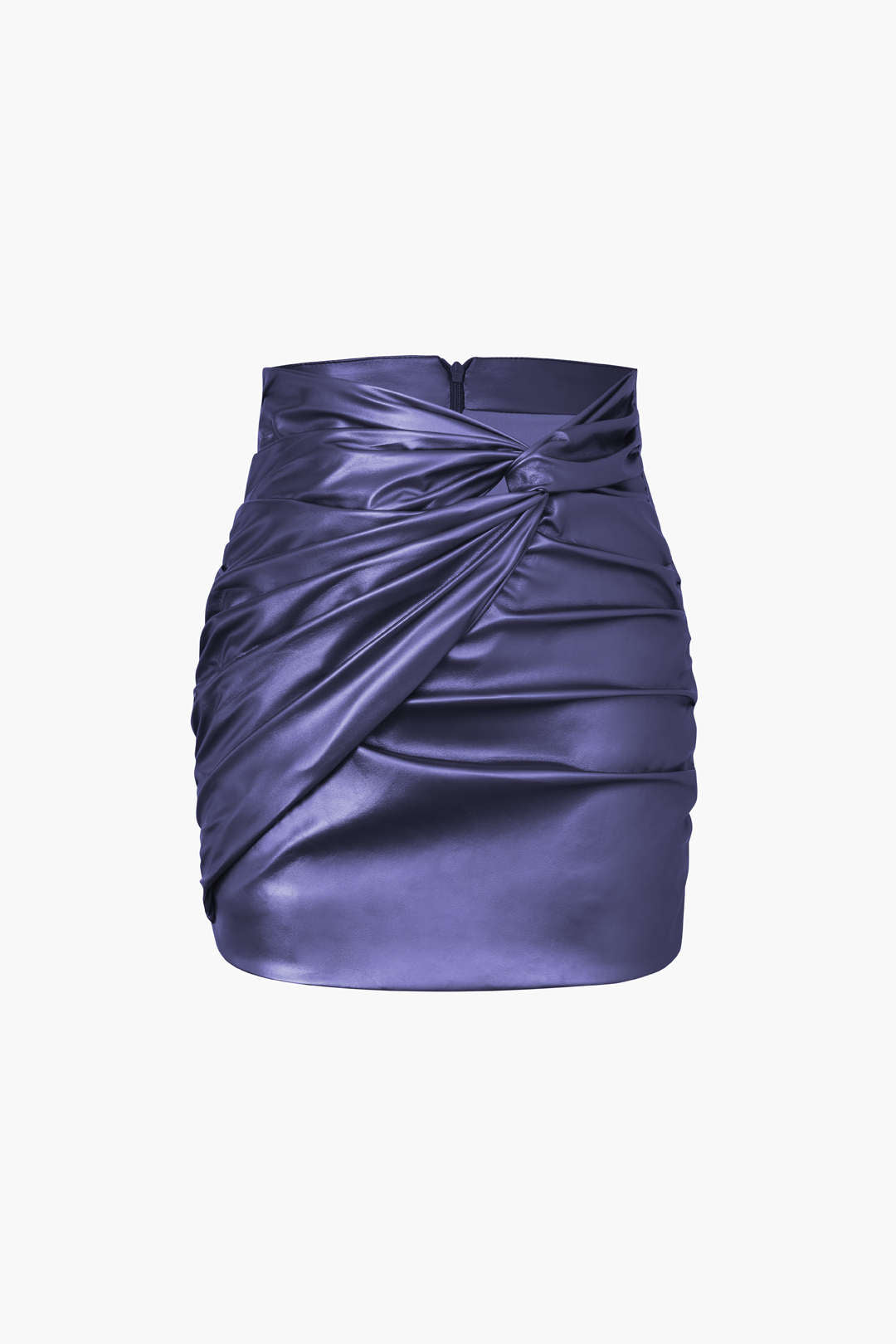Metallic Faux Leather Knotted Mini Skirt for Y2K Aesthetic and Grunge Style Outfits Metallic Faux Leather Knotted Mini Skirt for Y2K Aesthetic and Grunge Style Outfits