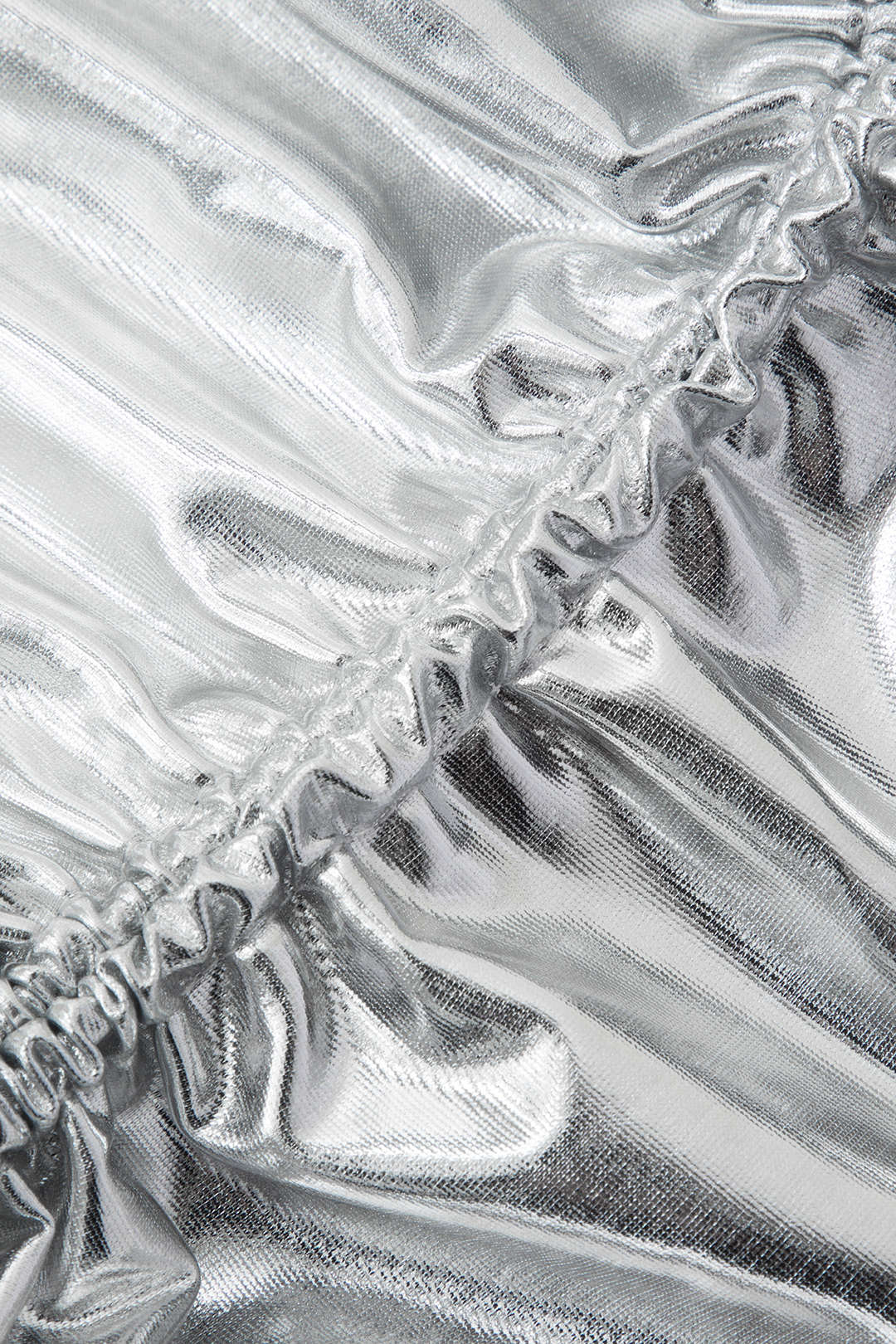 Metallic One Shoulder Tank Top & Ruched Mini Skirt Set for Y2K Aesthetic Outfits Metallic One Shoulder Tank Top & Ruched Mini Skirt Set for Y2K Aesthetic Outfits