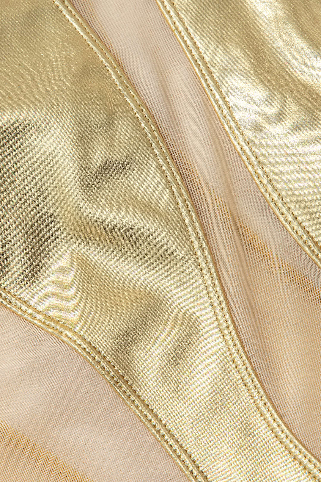 Metallic Sheer Mesh Patchwork One-Shoulder Y2K Aesthetic One-Piece Swimsuit Metallic Sheer Mesh Patchwork One-Shoulder Y2K Aesthetic One-Piece Swimsuit