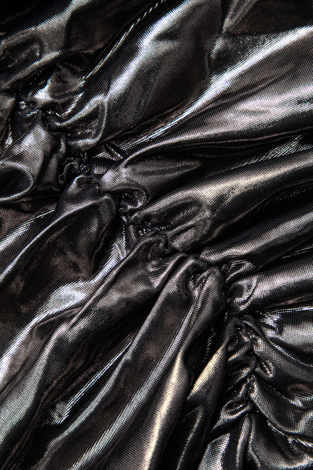 Metallic V-Neck Ruched Rosette Midi Dress for Y2K Fashion and Coquette Aesthetic Styles Metallic V-Neck Ruched Rosette Midi Dress for Y2K Fashion and Coquette Aesthetic Styles