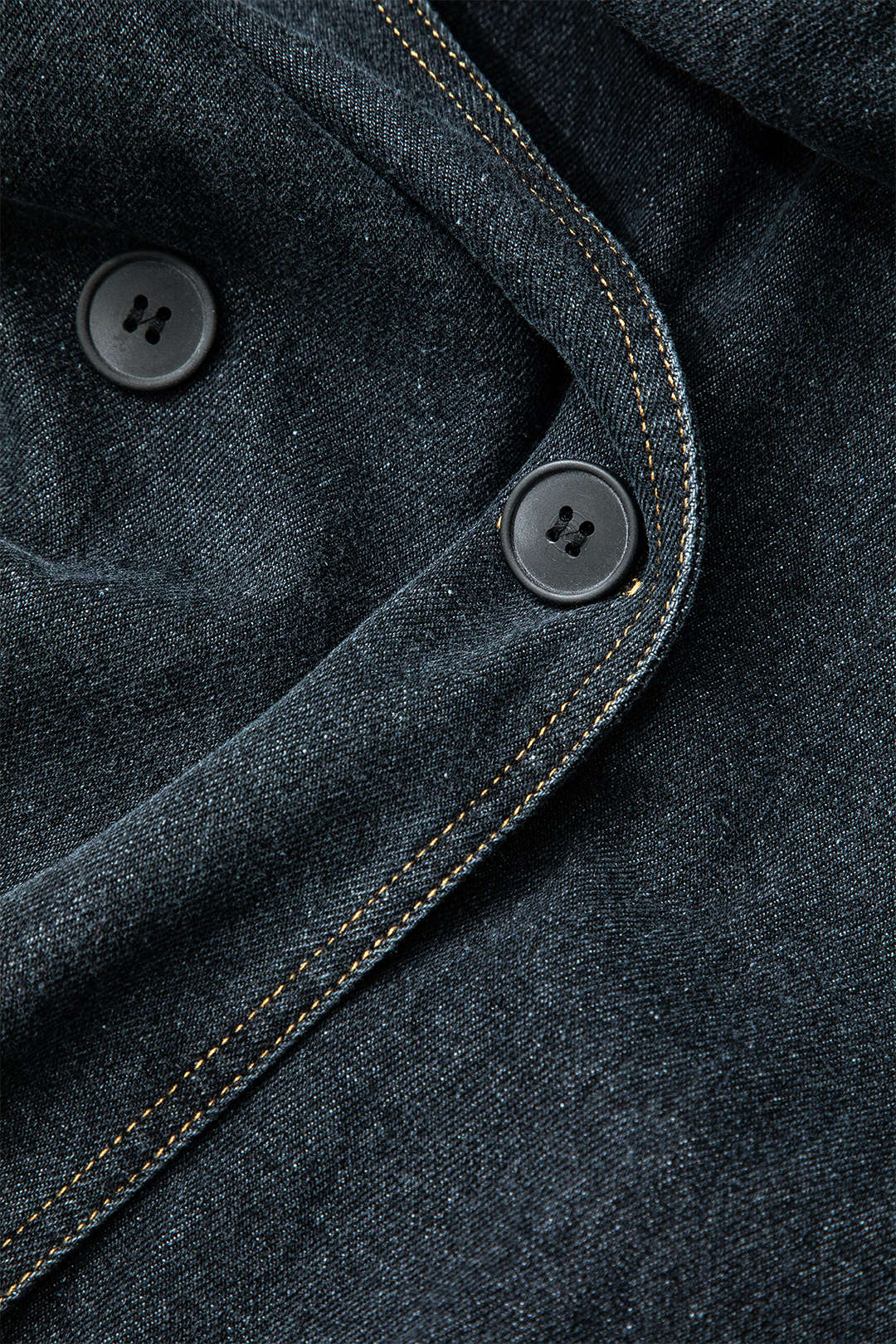 Notched Lapel Belted Denim Long Coat - Y2K Aesthetic Outerwear for Trendy Outfits Notched Lapel Belted Denim Long Coat - Y2K Aesthetic Outerwear for Trendy Outfits