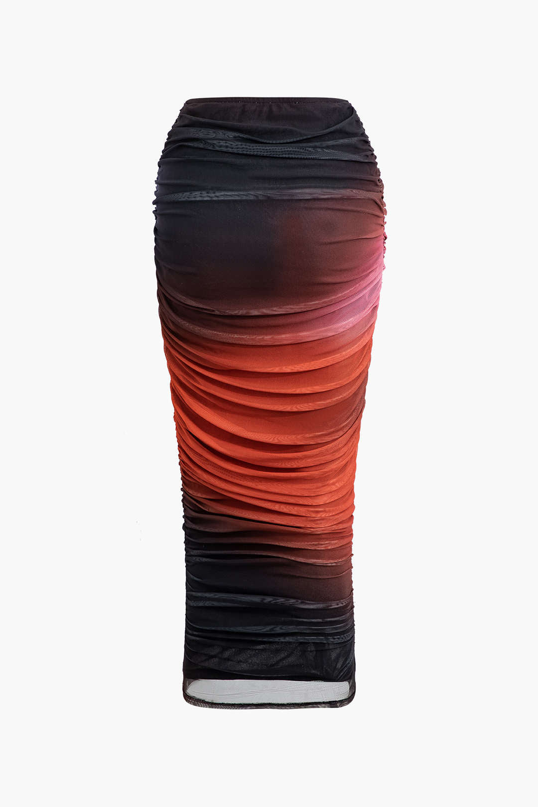 Ombre Mesh Ruched Maxi Skirt - Y2K Aesthetic Fashion for Trendy Outfits and Stylish Looks Ombre Mesh Ruched Maxi Skirt - Y2K Aesthetic Fashion for Trendy Outfits and Stylish Looks