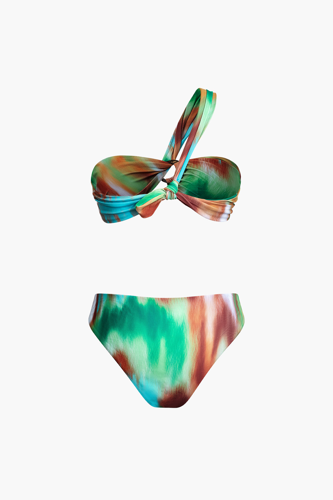 Ombre One Shoulder Bikini & Cover Up Skirt Set - Y2K Aesthetic Swimwear for Trendy Looks Ombre One Shoulder Bikini & Cover Up Skirt Set - Y2K Aesthetic Swimwear for Trendy Looks