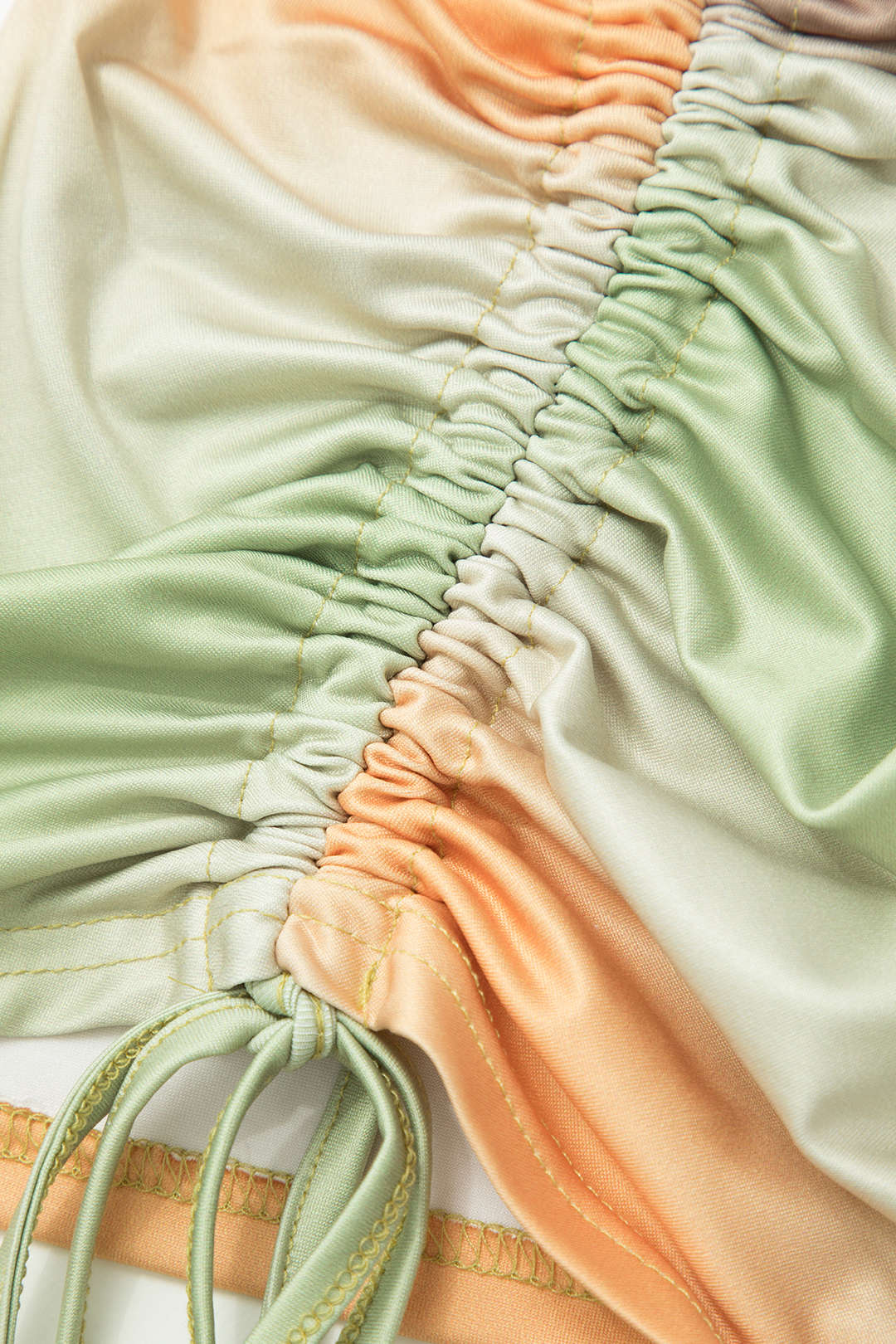 Ombre Ring Halter Cut-Out Ruched Swimsuit for Y2K Aesthetic Beach Vibes Ombre Ring Halter Cut-Out Ruched Swimsuit for Y2K Aesthetic Beach Vibes