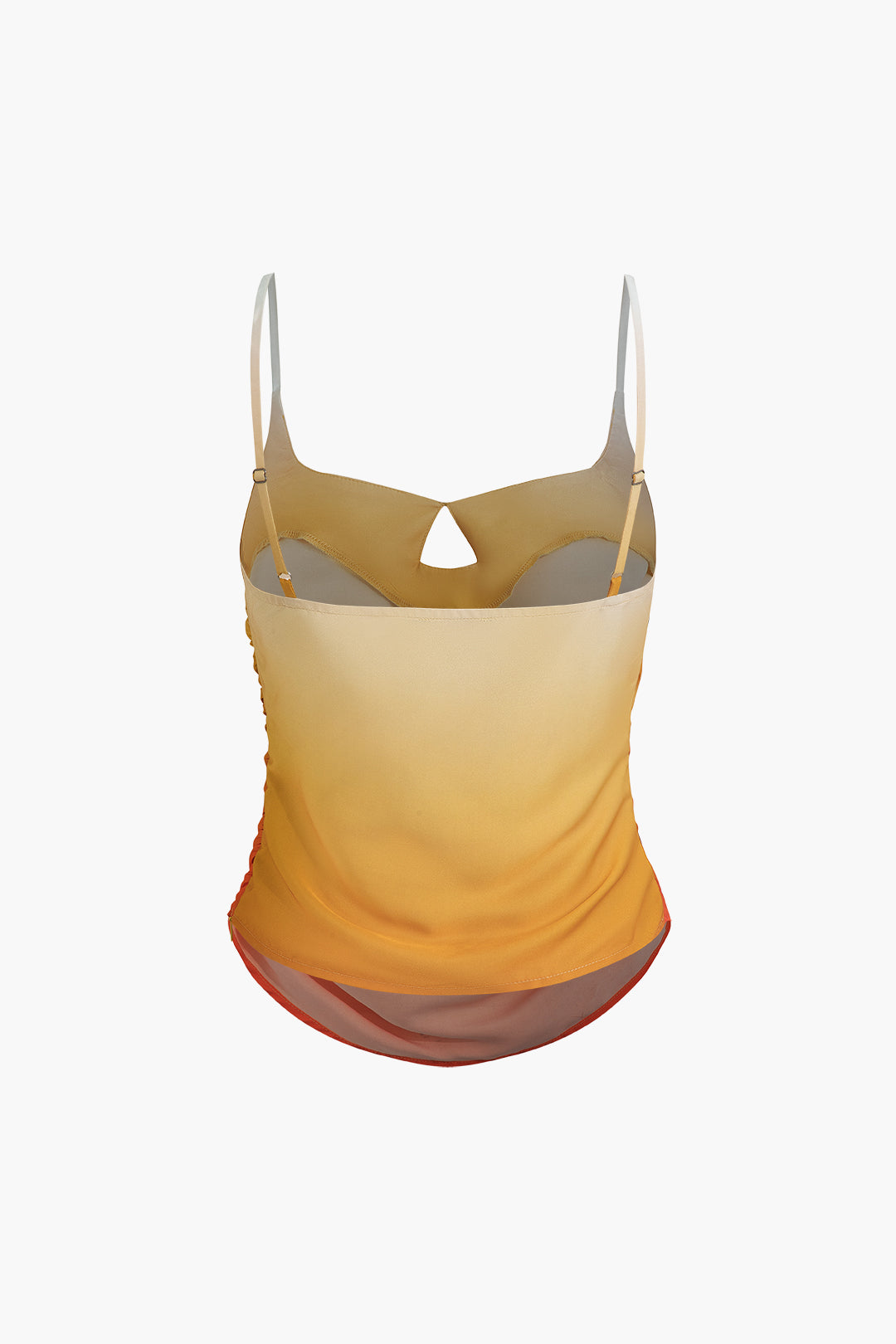 Ombre Ruched Cami Top - Y2K Aesthetic Cute Crop Top for Coquette and Grunge Styles Ombre Ruched Cami Top - Y2K Aesthetic Cute Crop Top for Coquette and Grunge Styles