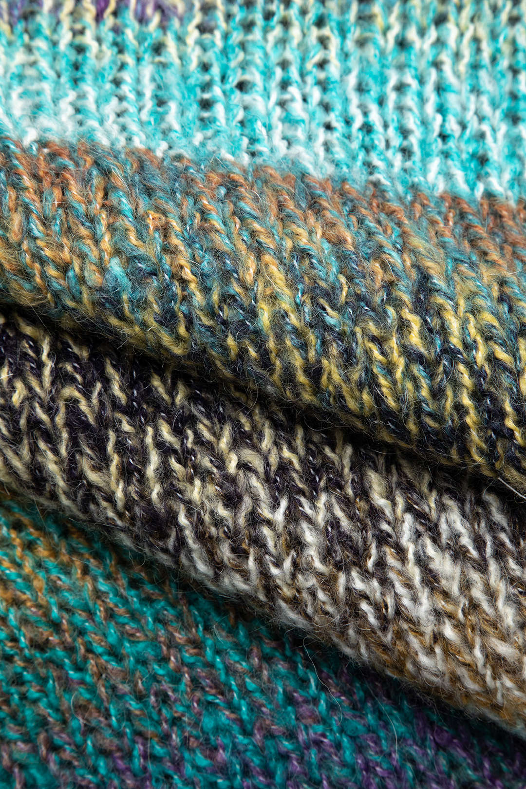 Ombre Turtleneck Drop Shoulder Long Sleeve Sweater - Y2K Aesthetic Cozy Fashion Top Ombre Turtleneck Drop Shoulder Long Sleeve Sweater - Y2K Aesthetic Cozy Fashion Top